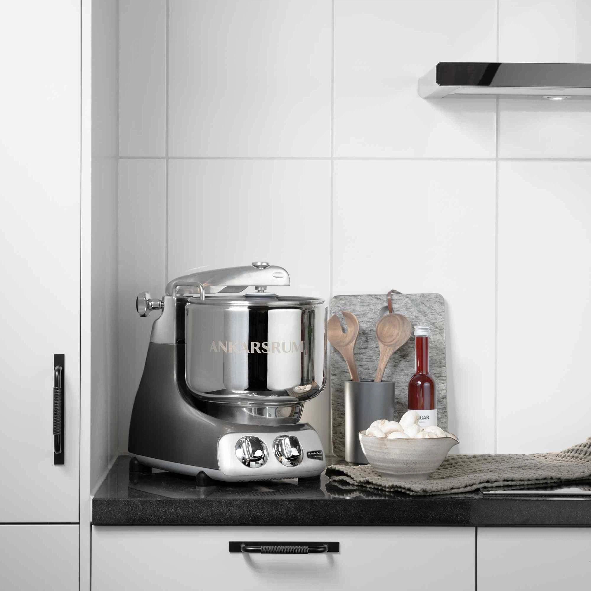 Ankarsrum Paket Beginnerset mit Go Green Zubehörset-Schwarz Chrom