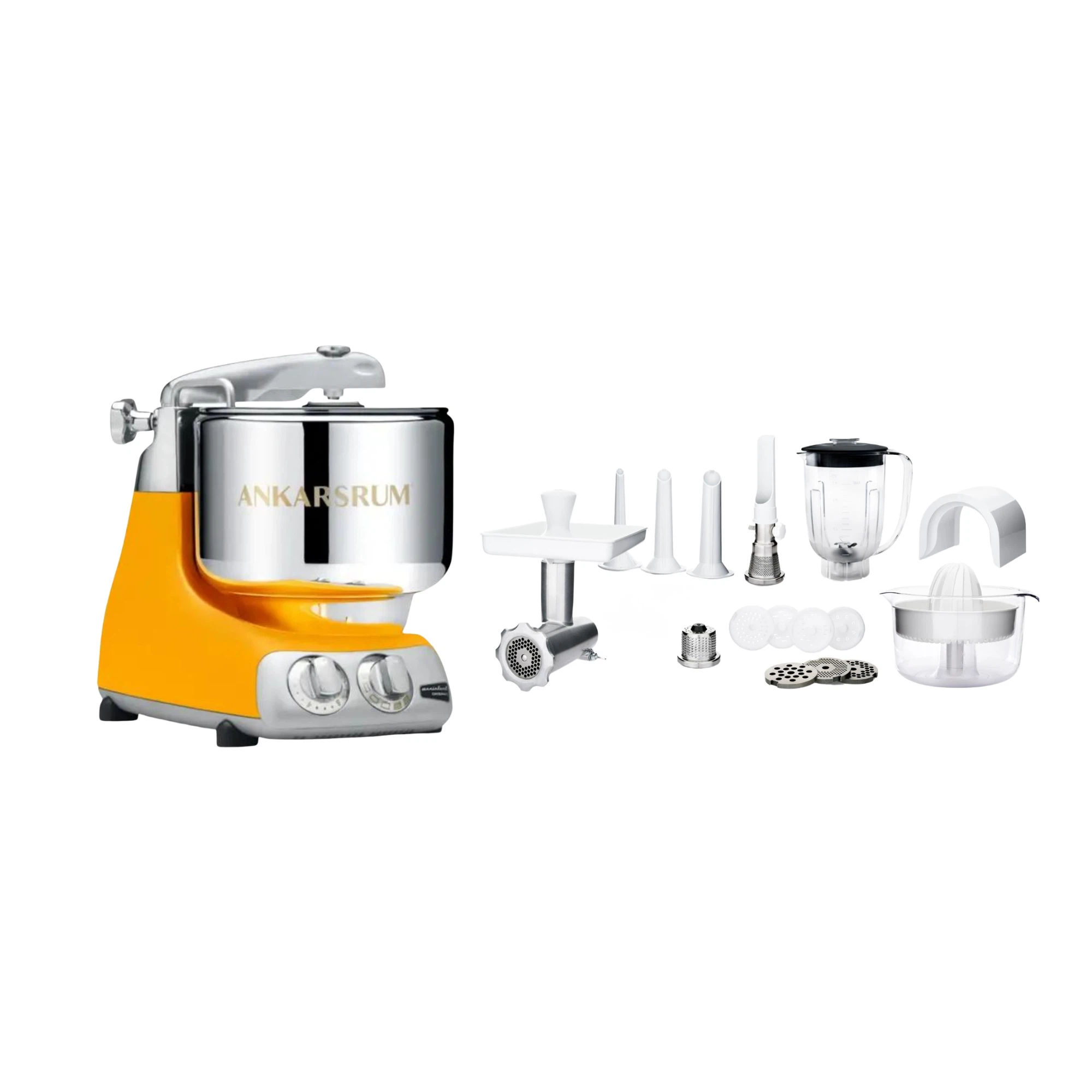 Ankarsrum Paket Allrounderset mit Deluxe Zubehörset-Sunbeam Gelb