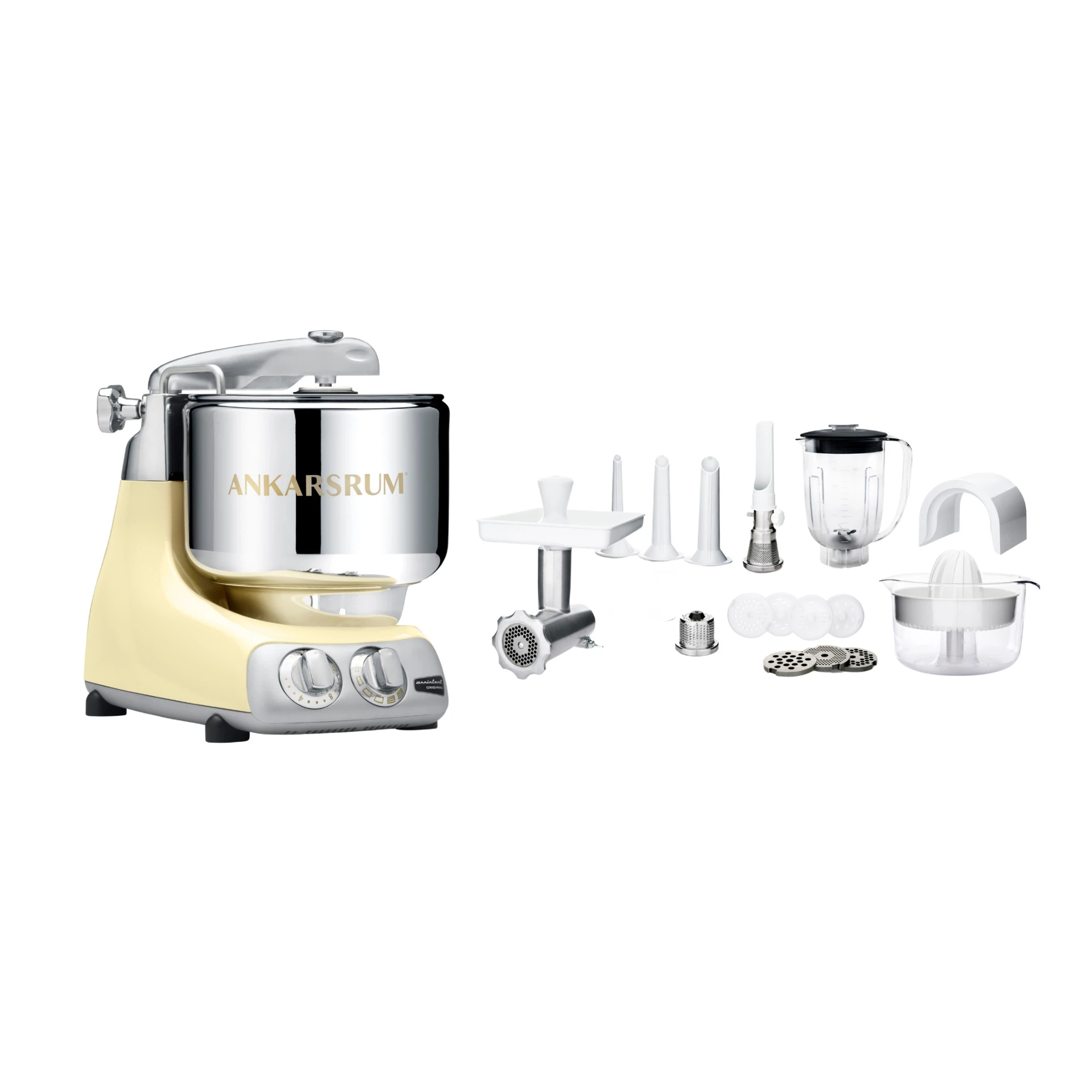 Ankarsrum Paket Allrounderset mit Deluxe Zubehörset-Crème