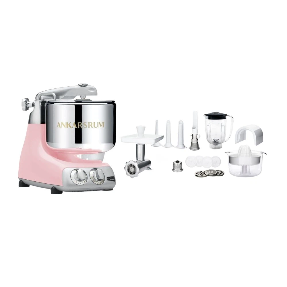 Ankarsrum Paket Allrounderset mit Deluxe Zubehörset-Cloudy Pink