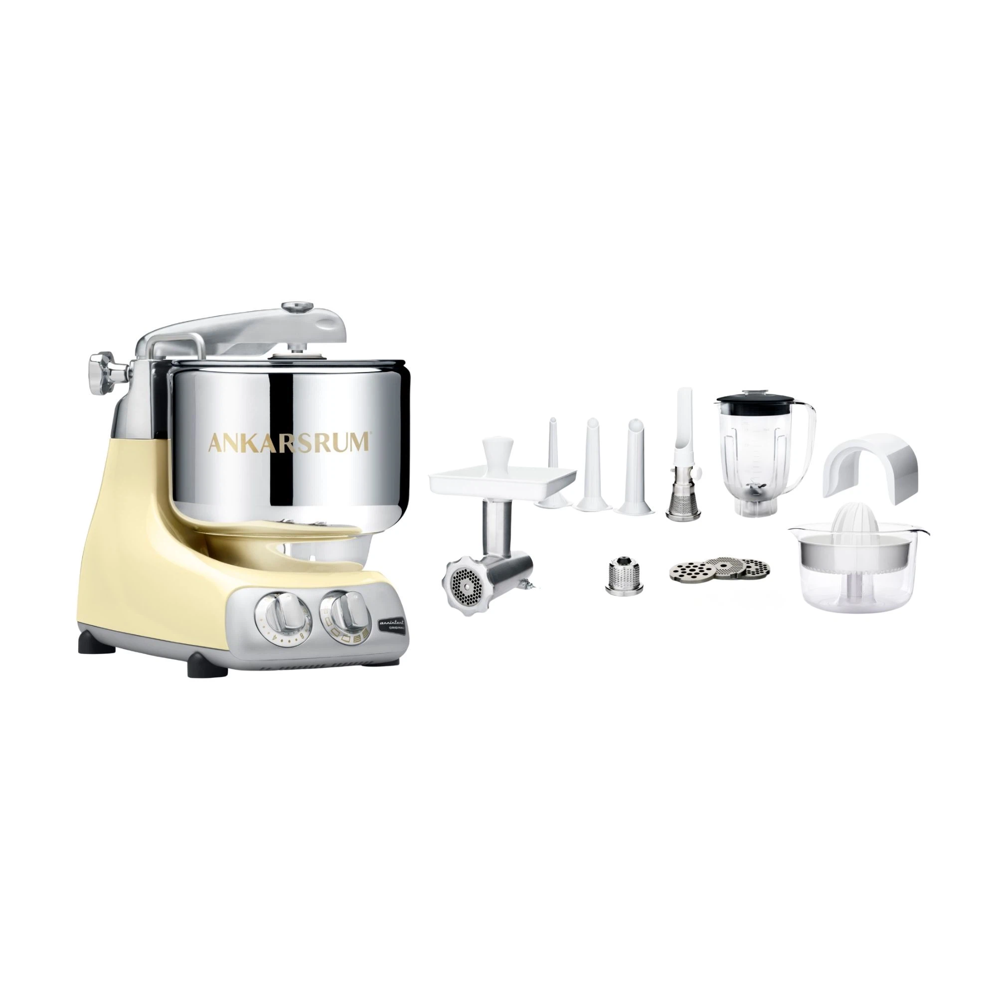 Ankarsrum Paket Allrounderset mit Deluxe Zubehörset-Crème
