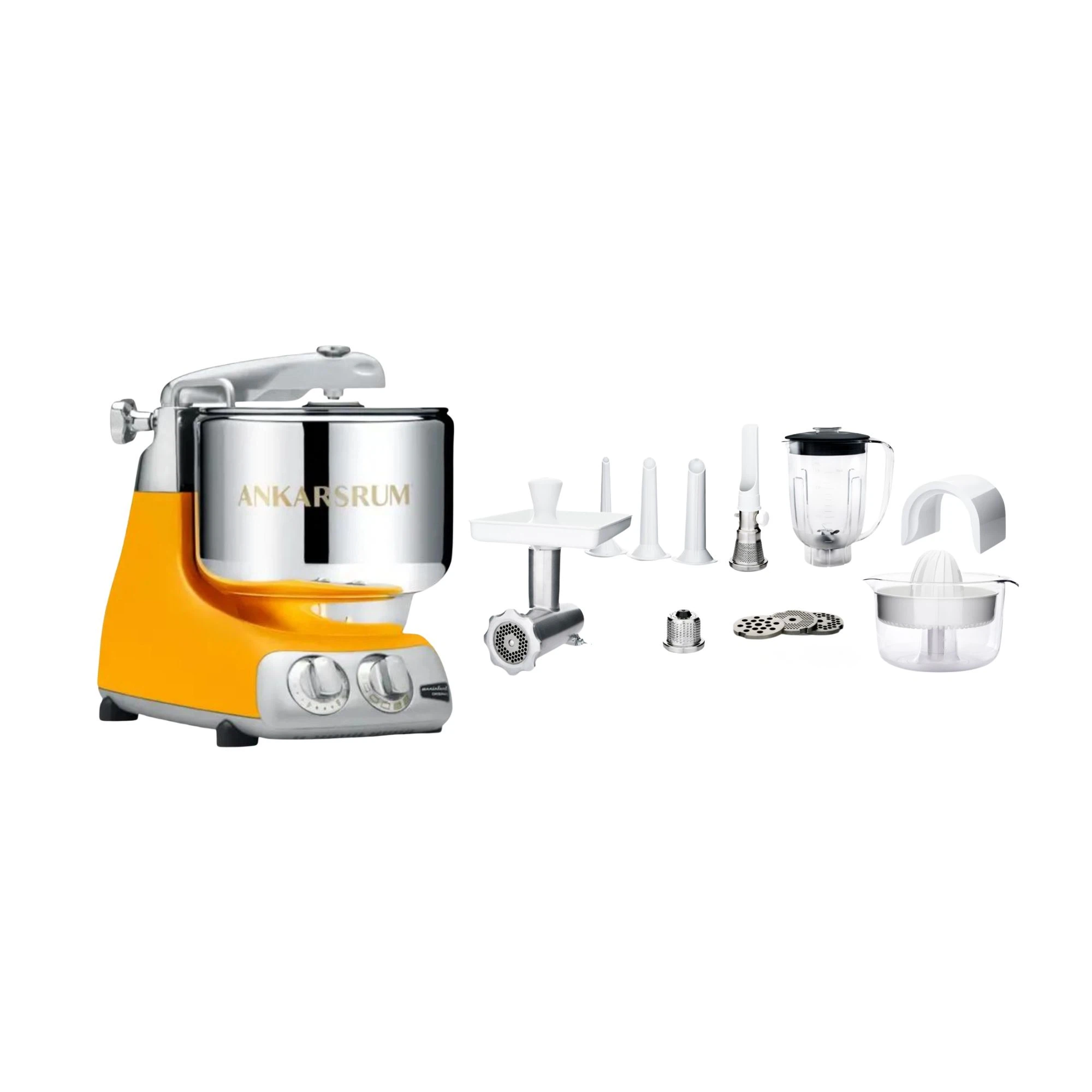 Ankarsrum Paket Allrounderset mit Deluxe Zubehörset-Sunbeam Gelb