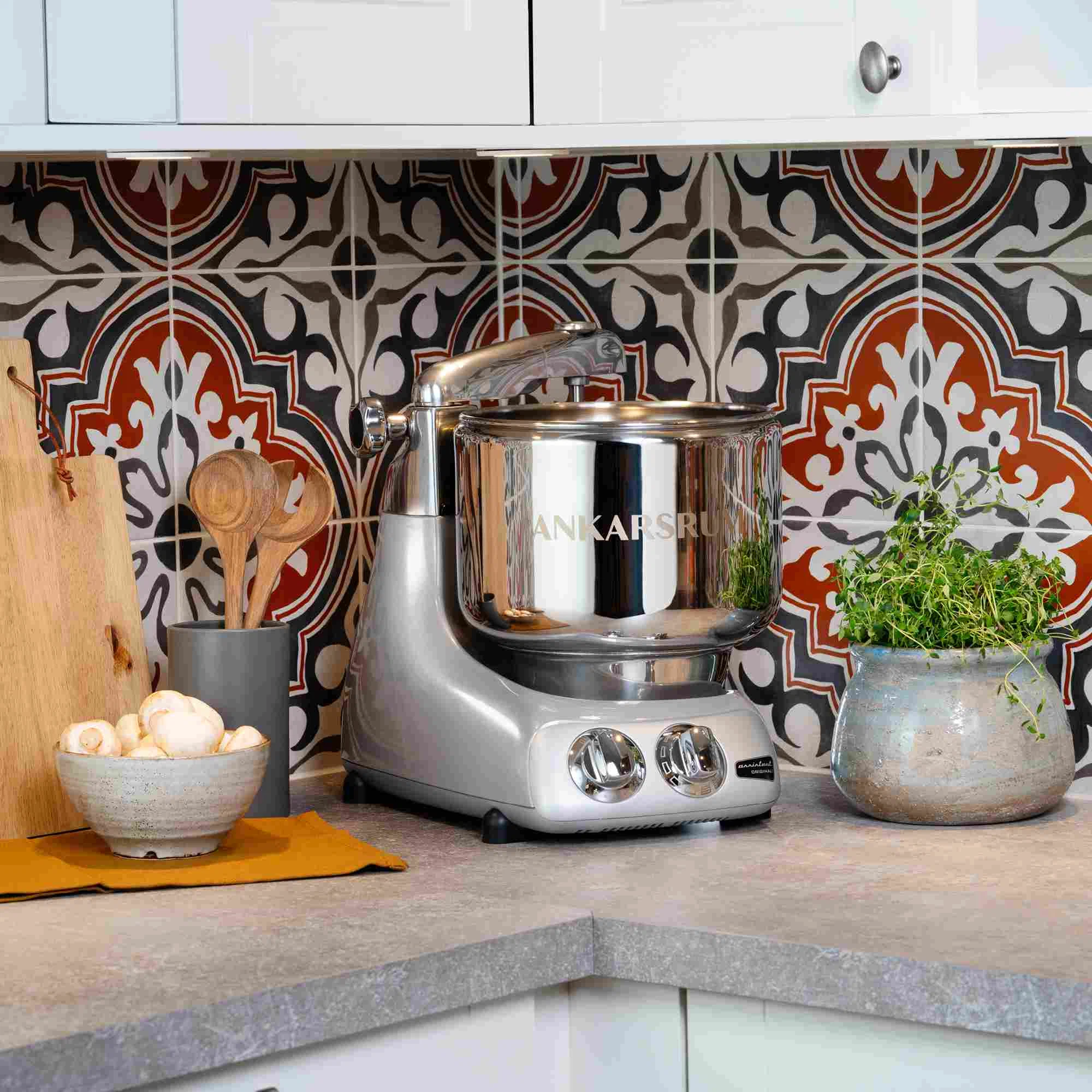 Ankarsrum Paket Allrounderset mit Deluxe Zubehörset-Silber