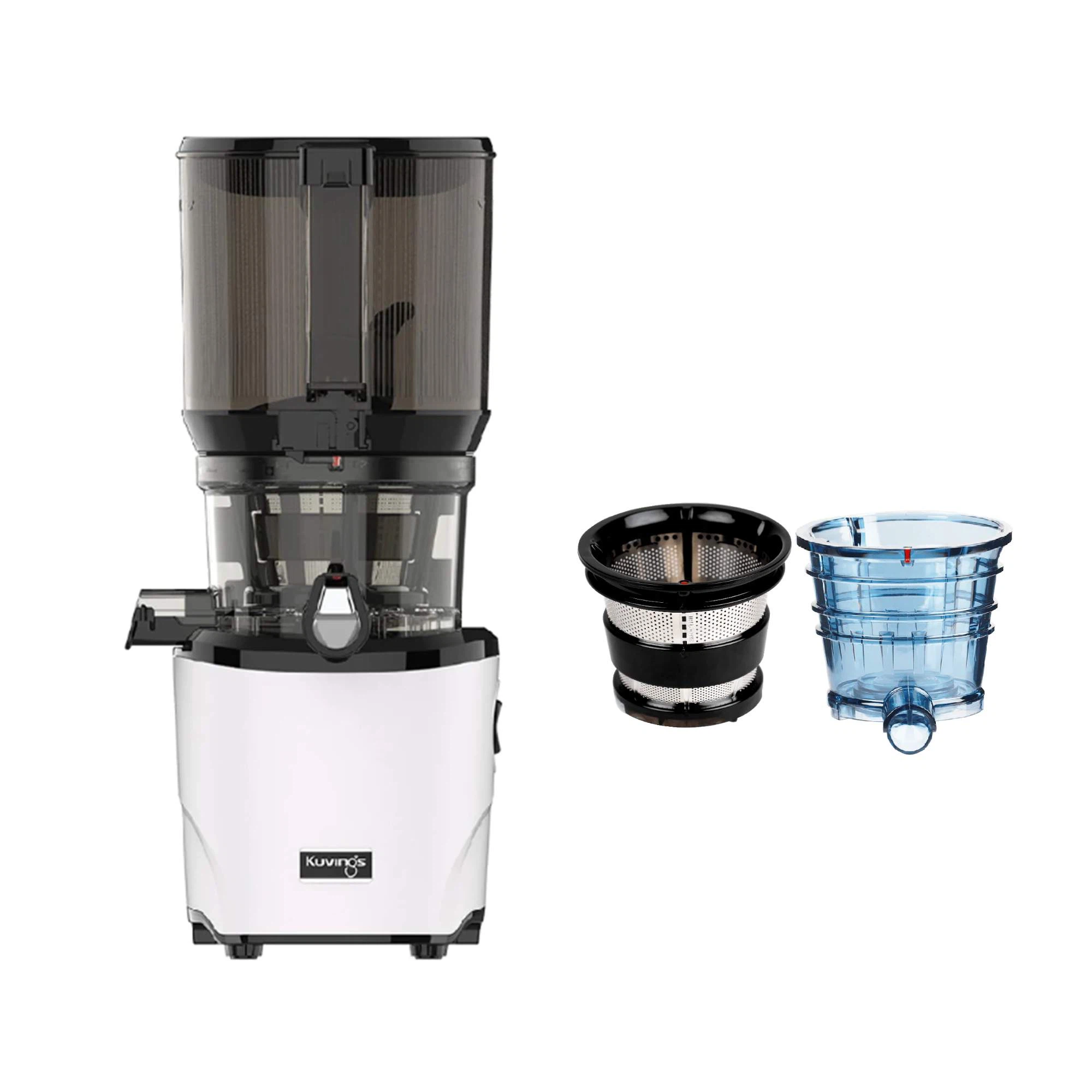 Kuvings Auto10S Slow Juicer mit Creme & Smoothie Strainer-Weiß