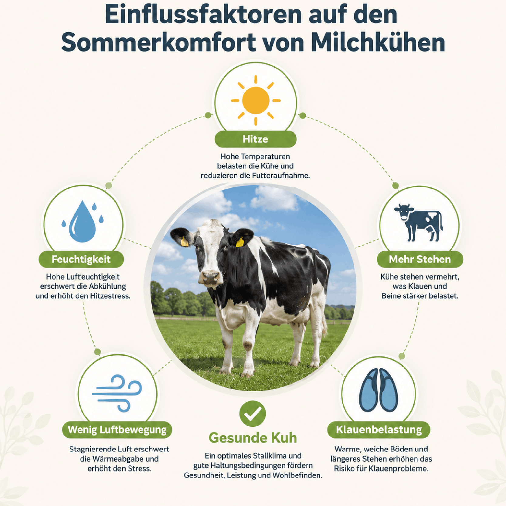 Einflussfaktoren auf den Sommerkomfort von Milchkühen
