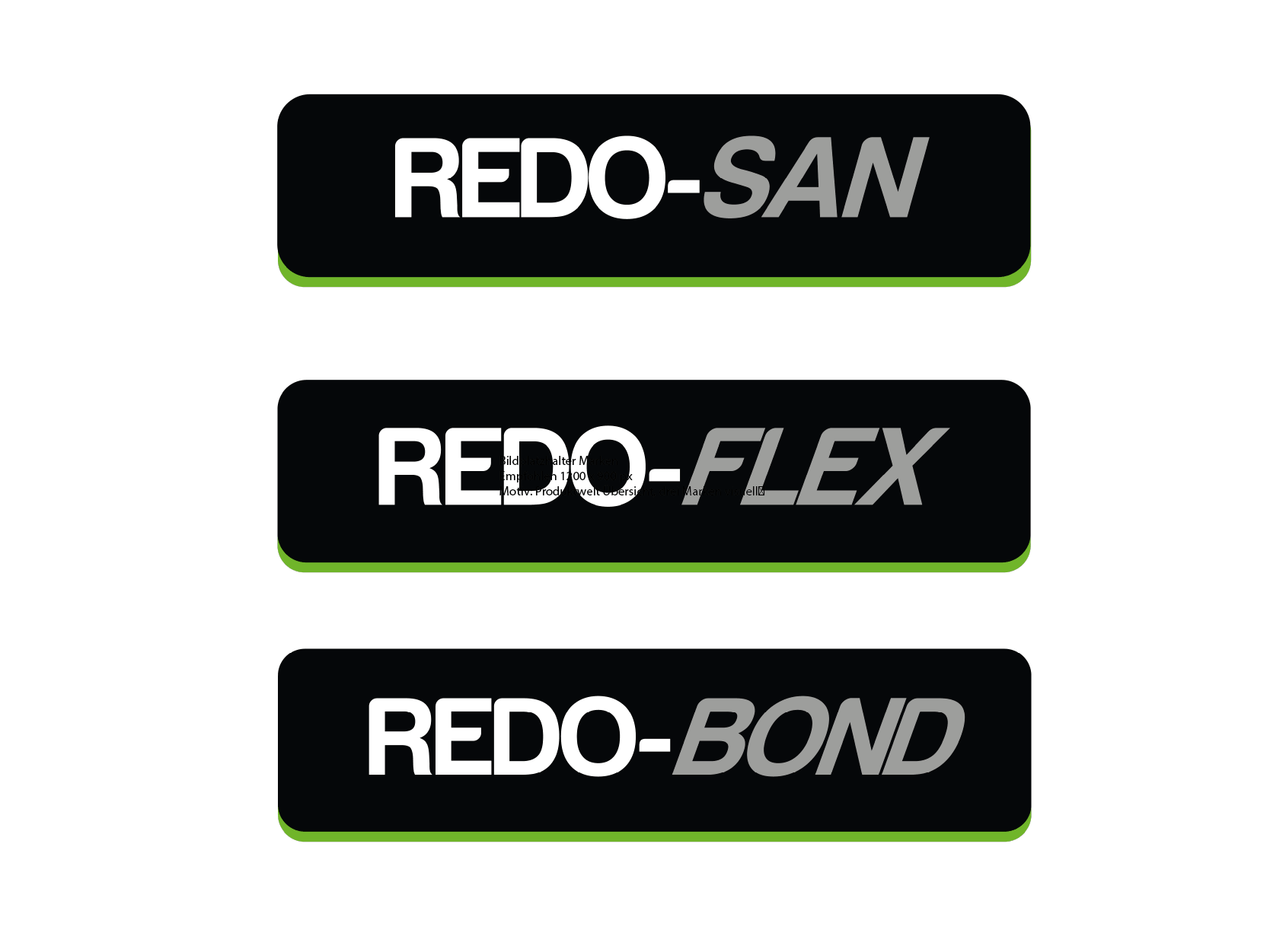 ALLREDO Marken für Klauenpflege, REDO-BOND, REDO-FLEX, REDO-SAN im Überblick