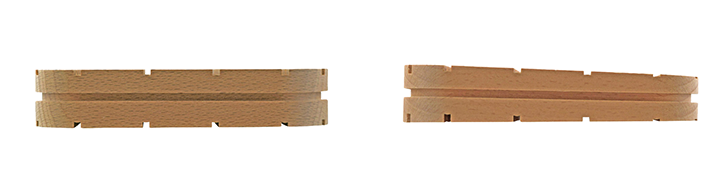 Standard- und Keil-Holzklotz