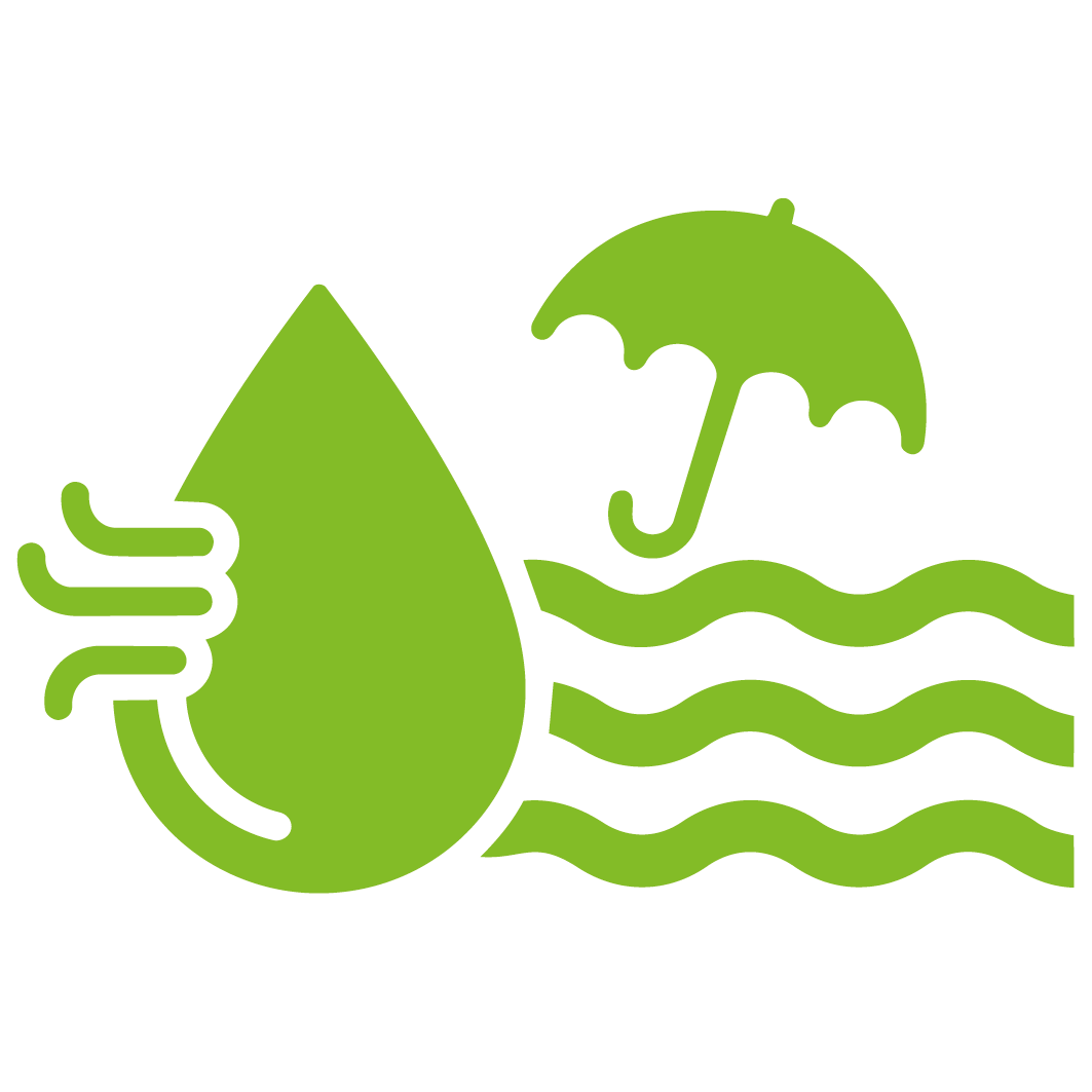 Luftdurchlässig und wasserfest