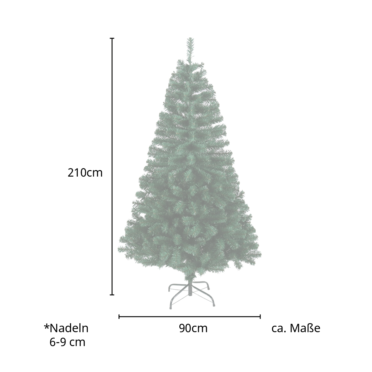 Weihnachtsbaum knstlich 1150 Zweig-Spitzen inkl. Metallstnder Tannenbaum  210cm | eBay.de