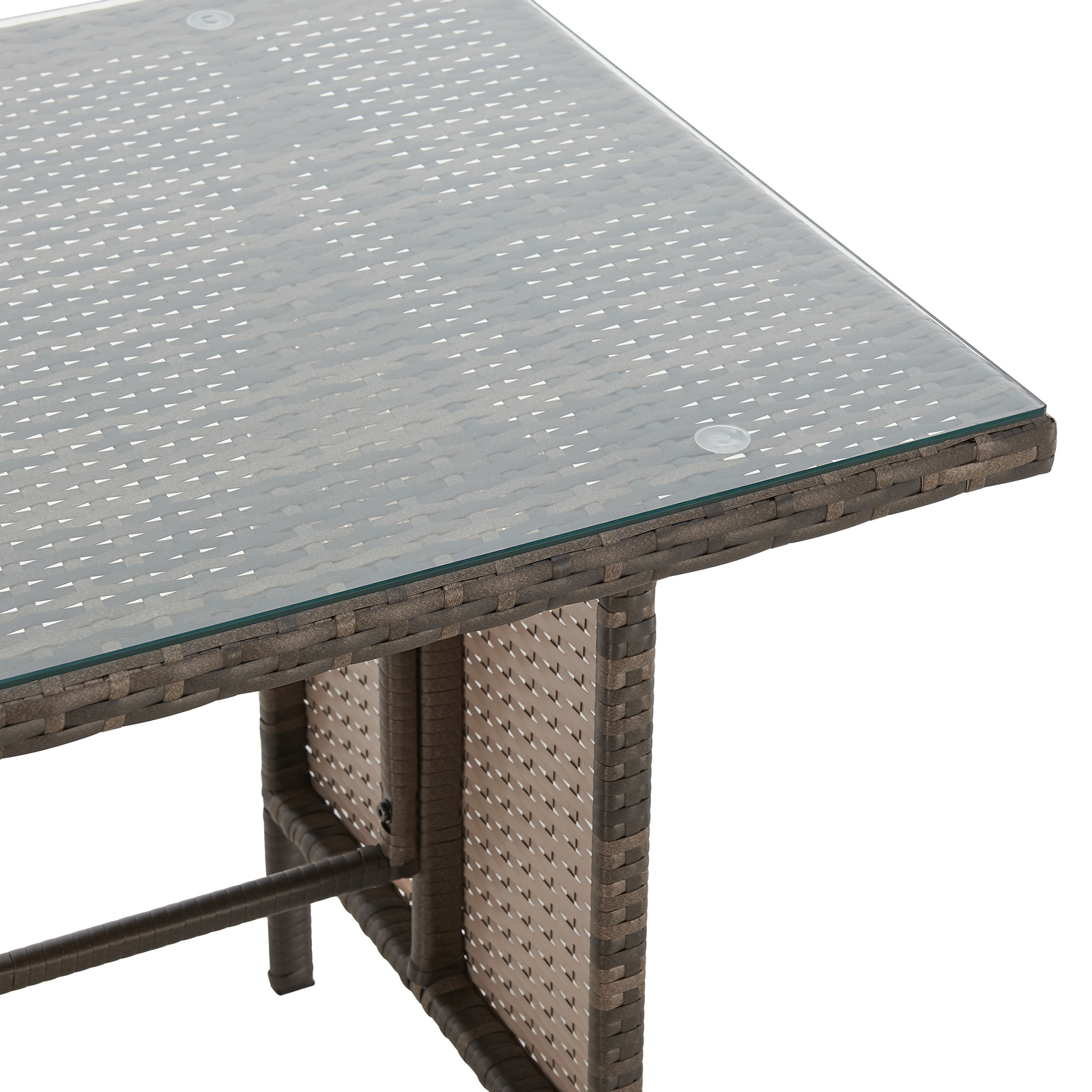 SVITA Monroe Garten-Lounge Set Polyrattan Lounge-Möbel Sitzgruppe Garten Braun