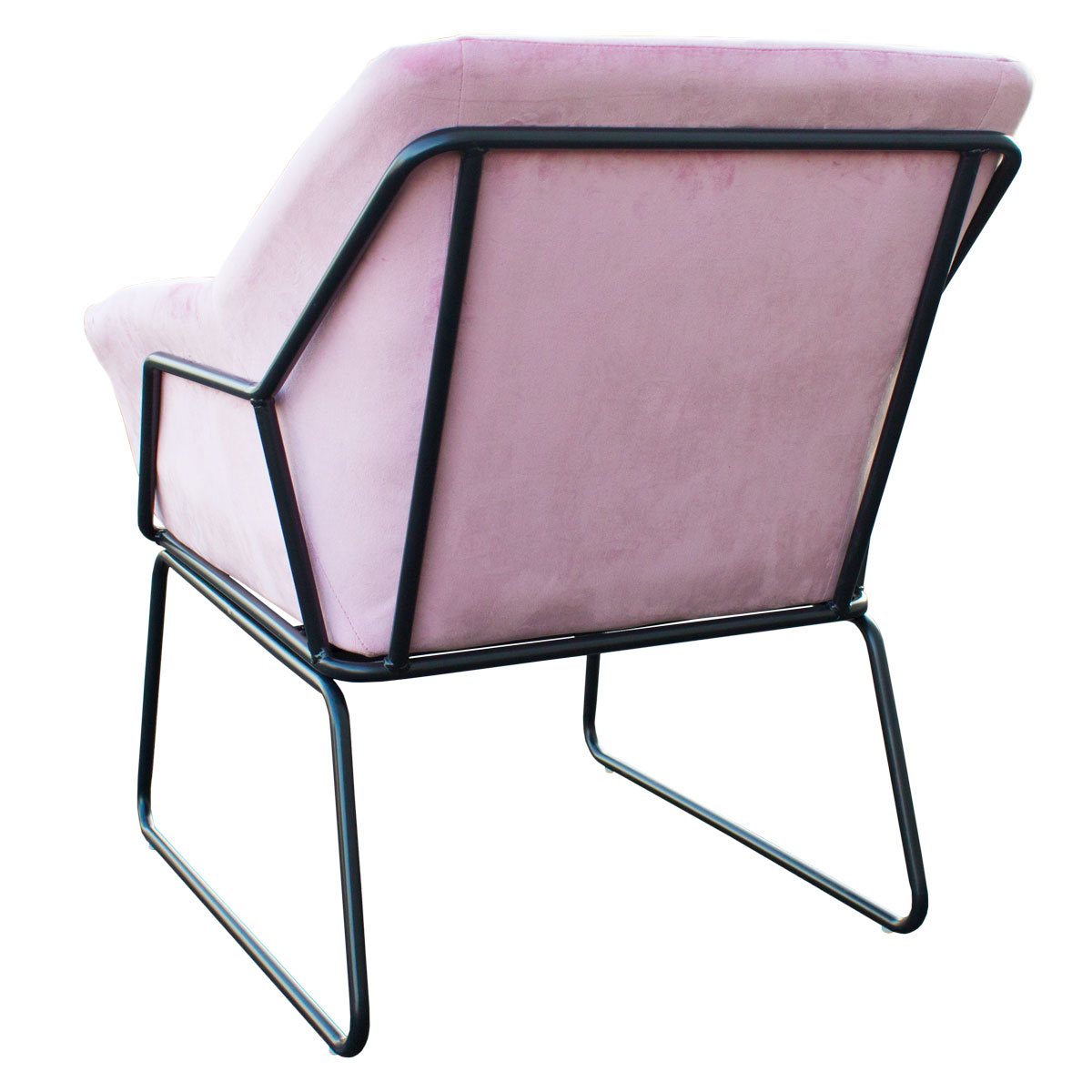 Sessel gepolstert Beistellsessel Couch Einzel Relaxsessel Samt Pink SVITA JOSIE