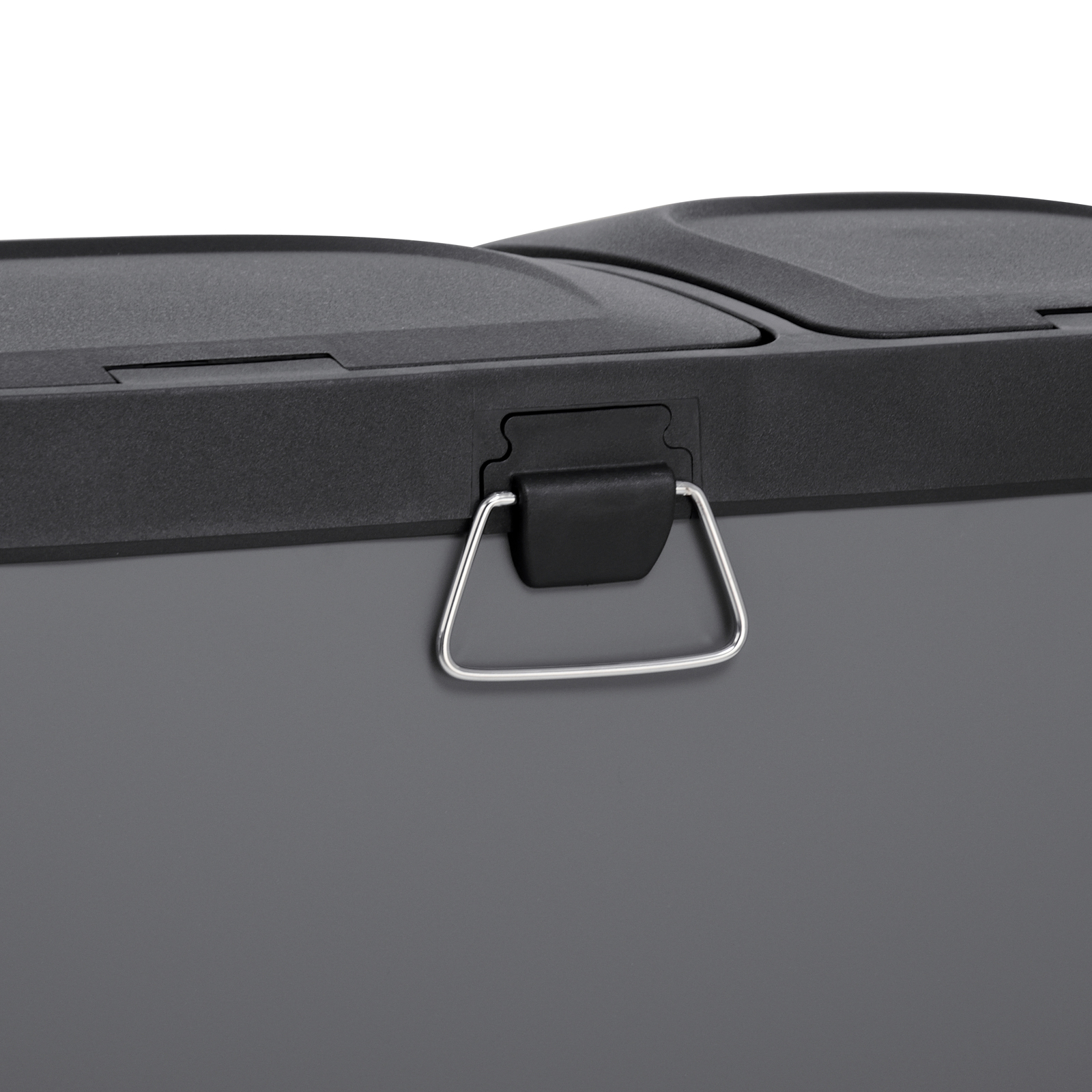 SVITA TC2Combo35 Mülleimer 35 Liter 12+23l Treteimer Trennsystem Küche Grau