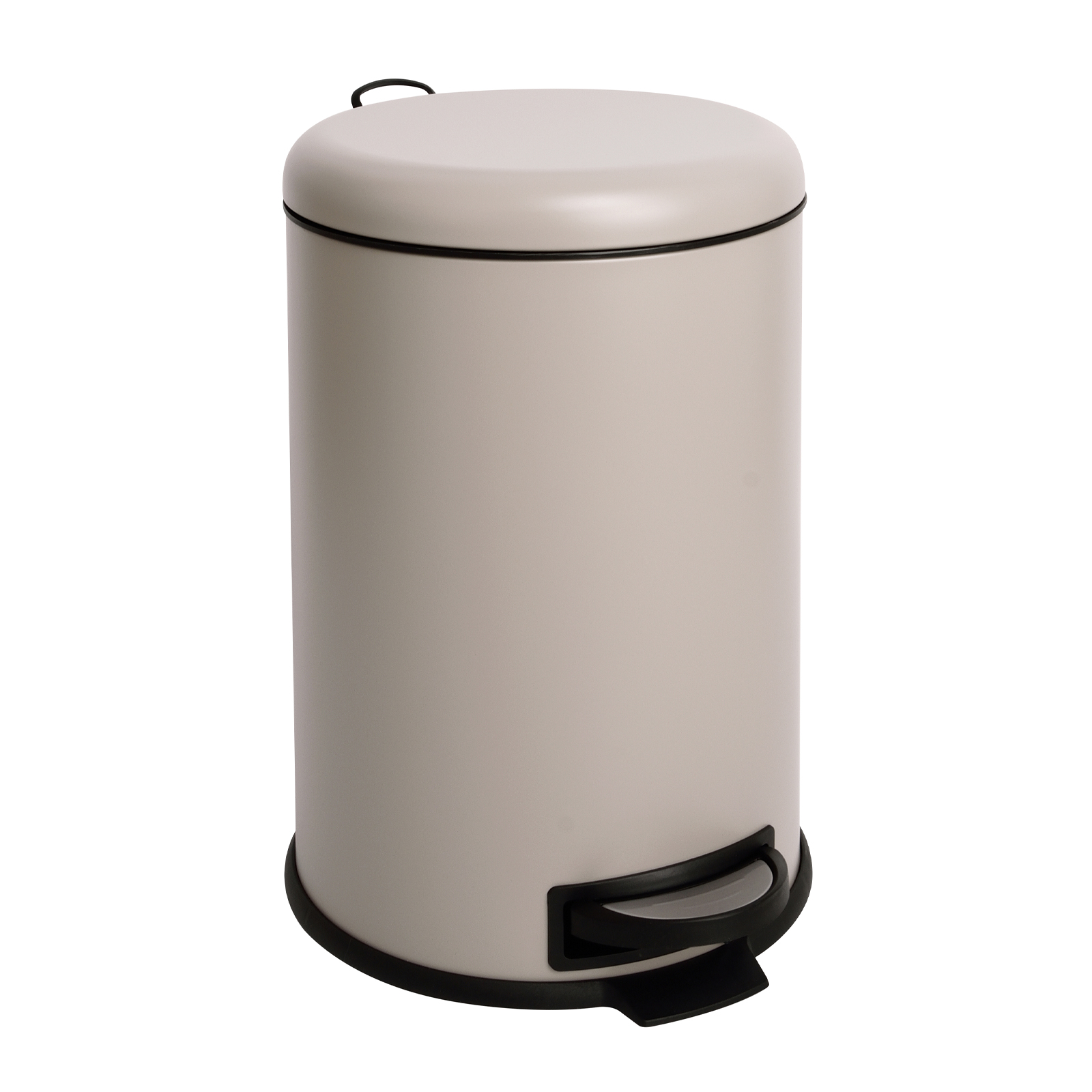 Mülleimer 20Liter Stahl Treteimer Abfalleimer Mülltonne Taupe SVITA T20