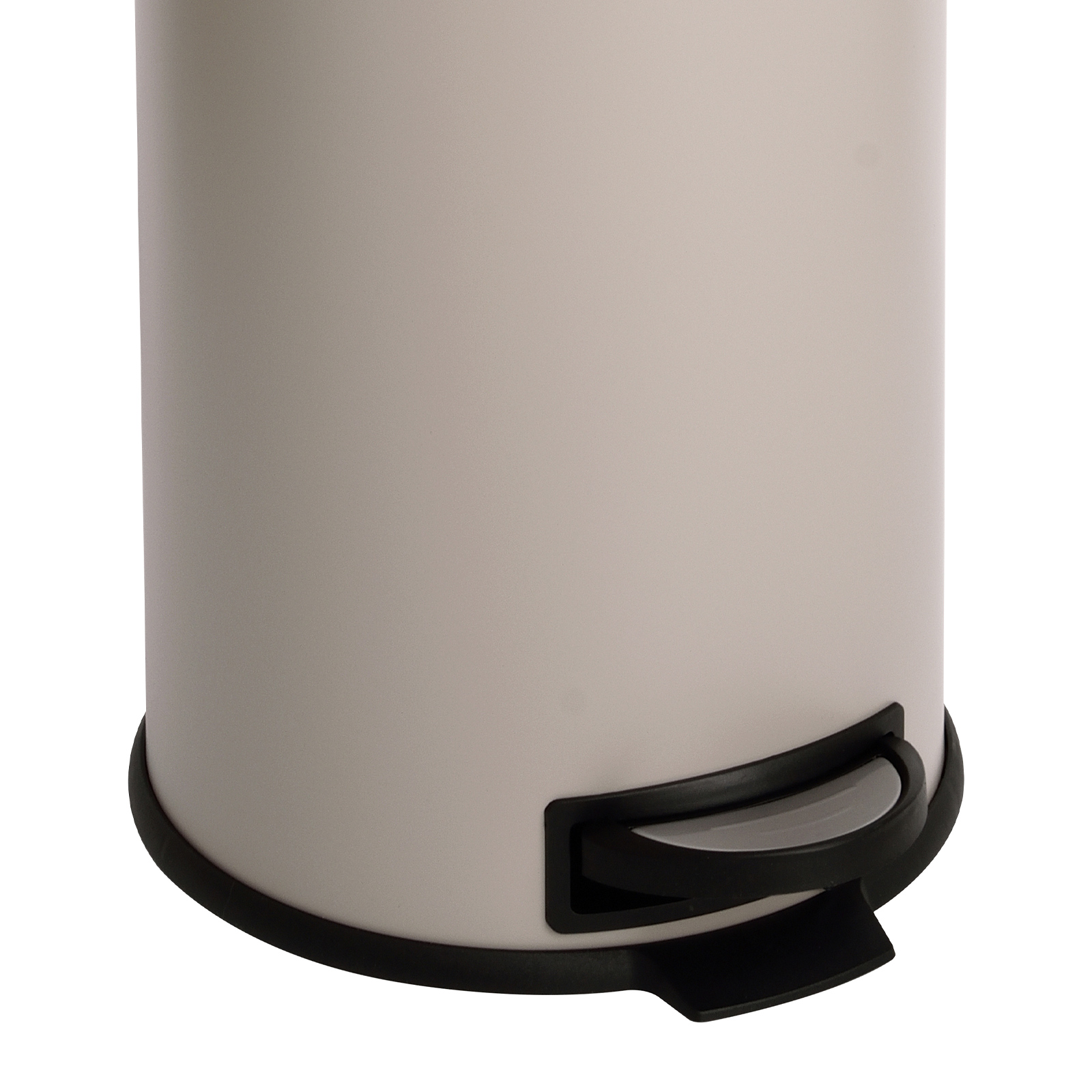 Mülleimer 20Liter Stahl Treteimer Abfalleimer Mülltonne Taupe SVITA T20