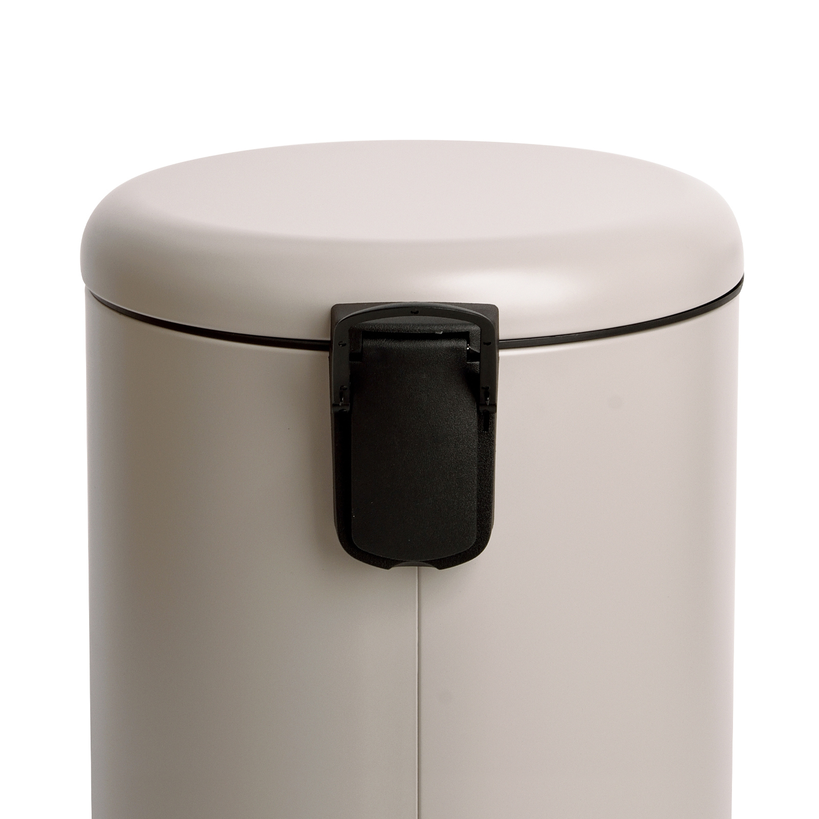 Mülleimer 20Liter Stahl Treteimer Abfalleimer Mülltonne Taupe SVITA T20