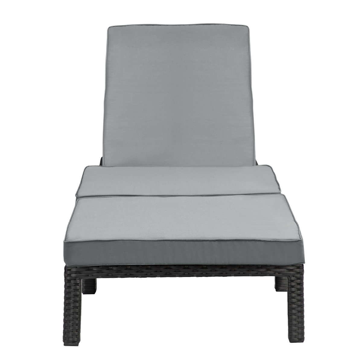 B-Ware SVITA PEACH Gartenliege Sonnenliege Polsterauflage Klappbar Schwarz