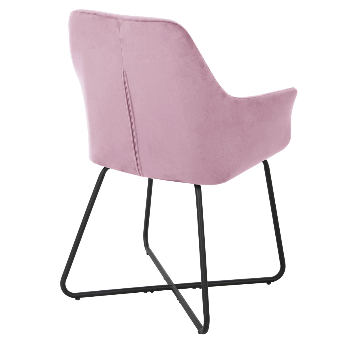 B-Ware SVITA JOSIE Dining 2er Set Esszimmerstuhl Sessel Polsterstuhl Samt Pink