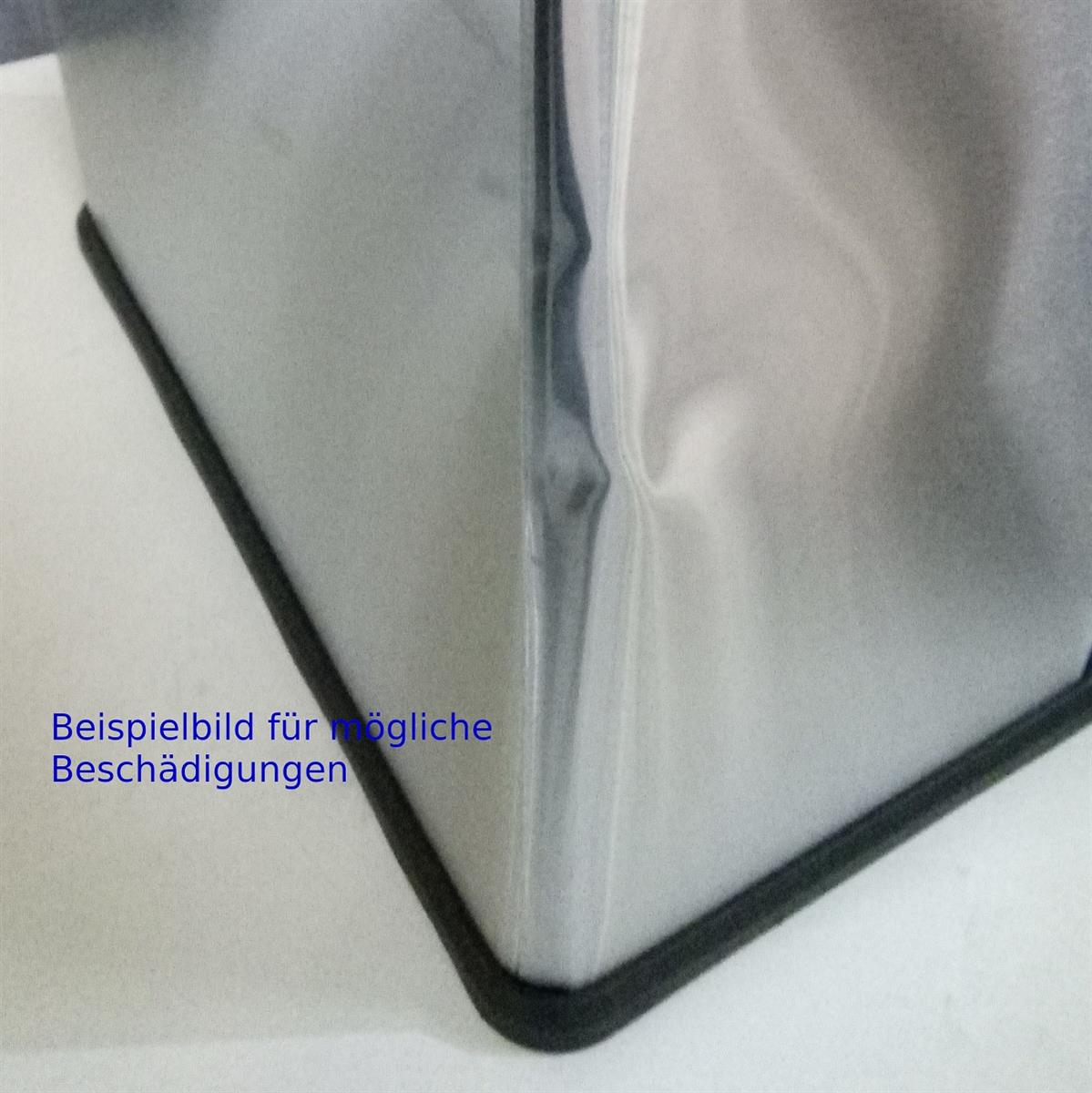 B-Ware SVITA Treteimer 20L Abfalleimer Mülleimer Papiertonne Edelstahl Silber 