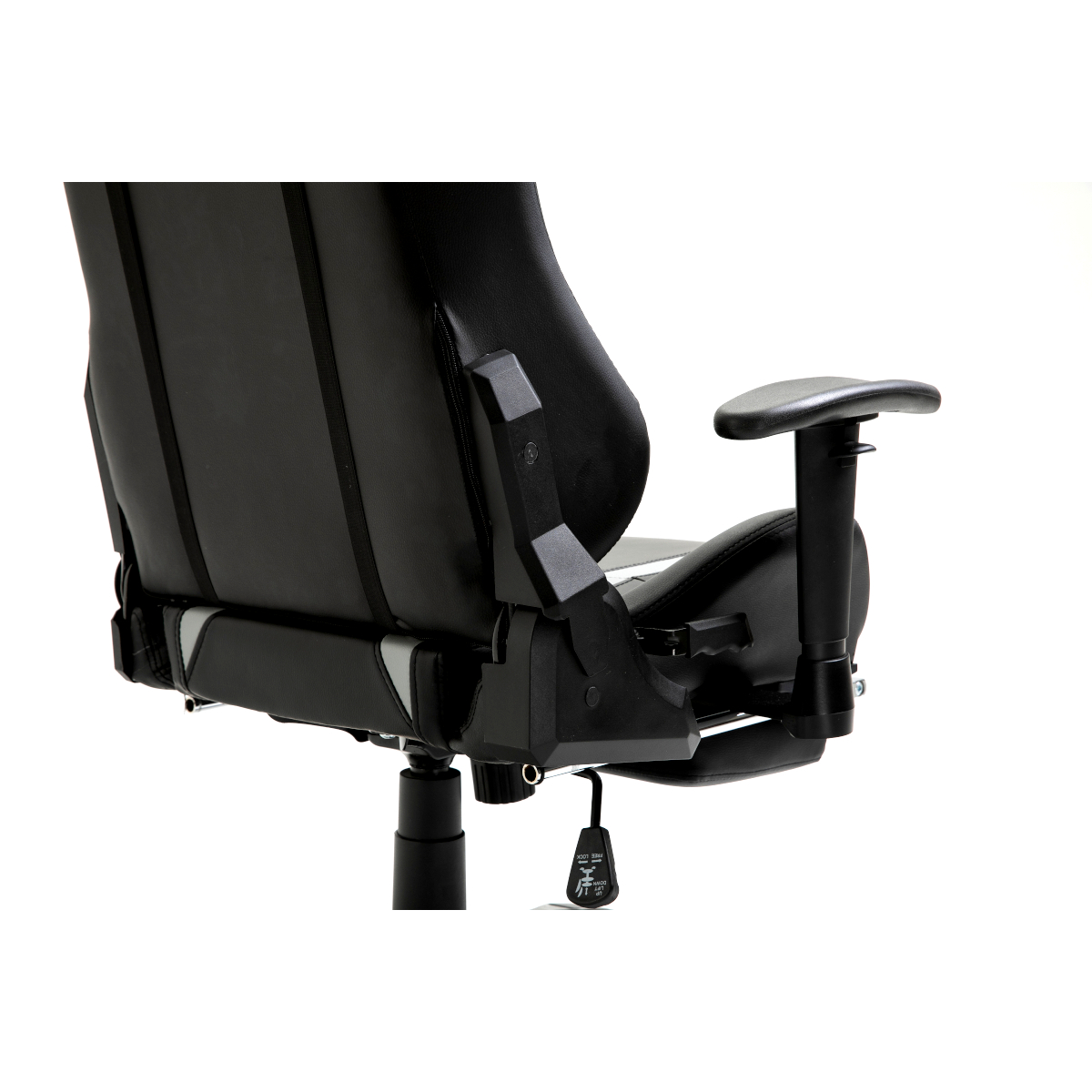 B-Ware Gaming Stuhl Bürostuhl Schreibtischstuhl Drehstuhl Fußablage schwarz grau