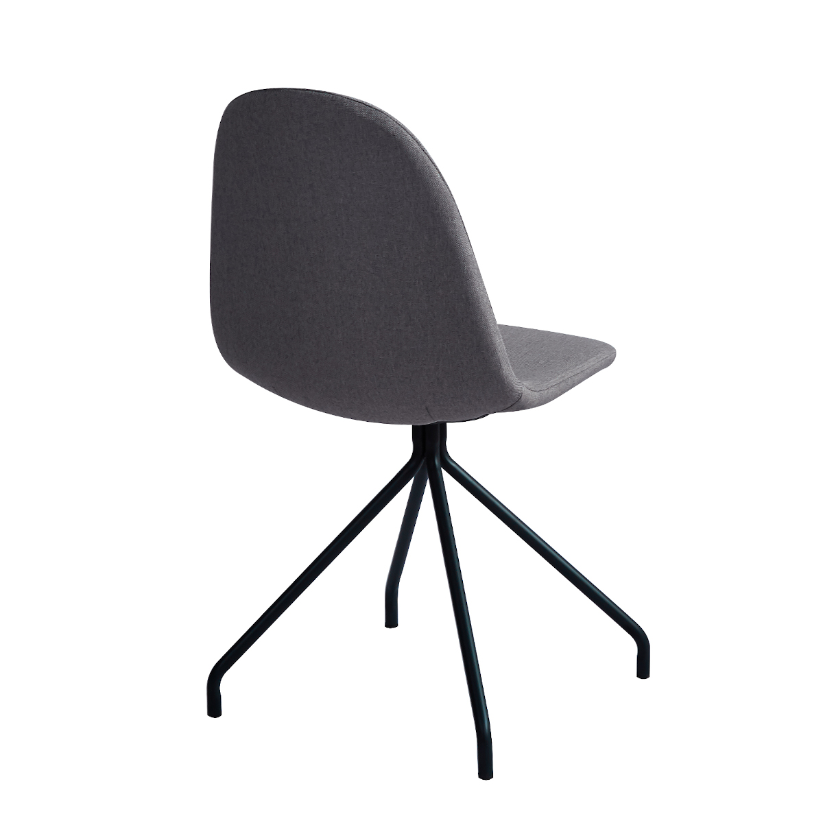 B-Ware 2er Set Esszimmerstühle Metallbeine Polsterstuhl Polyester Hellgrau