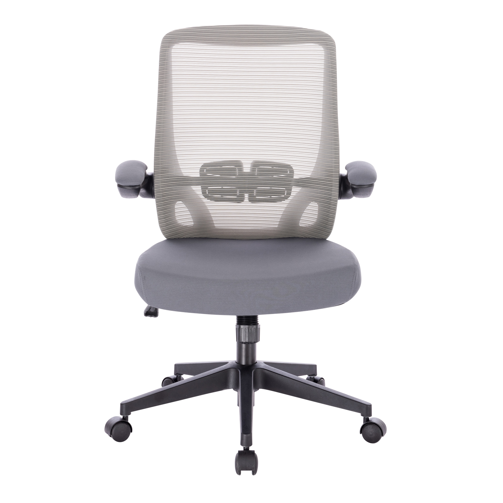 SVITA TOM Bürostuhl Schreibtischstuhl ergonomisch verstellbar Rollen Grau