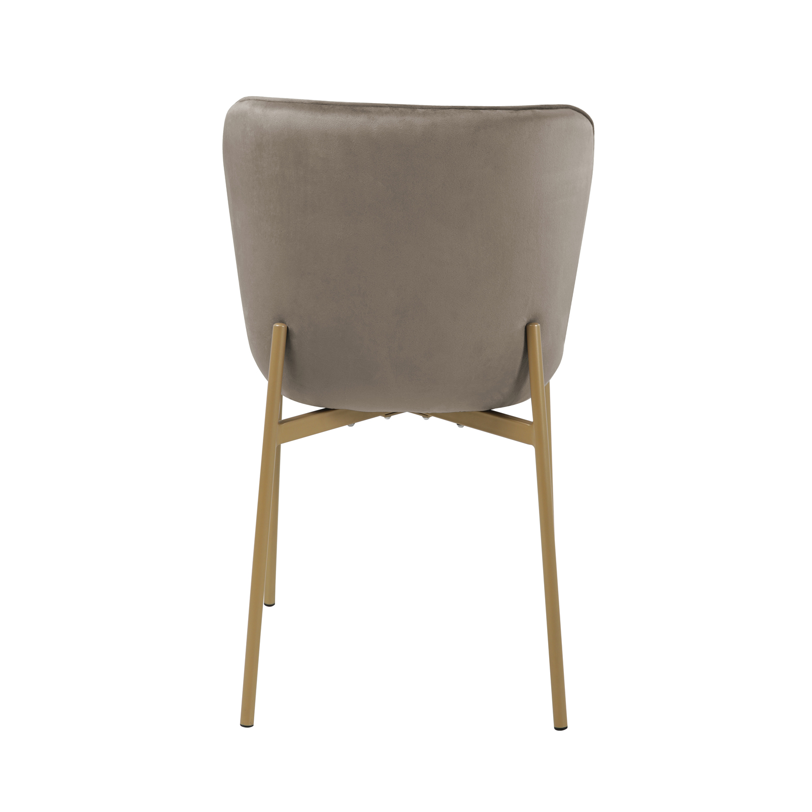 B-Ware SVITA MARY 2er Set Esszimmerstuhl Polster-Stuhl Küchenstuhl Taupe Gold