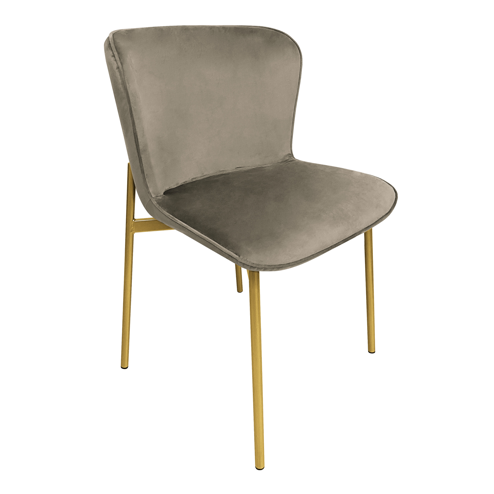 B-Ware SVITA MARY 2er Set Esszimmerstuhl Polster-Stuhl Küchenstuhl Taupe Gold