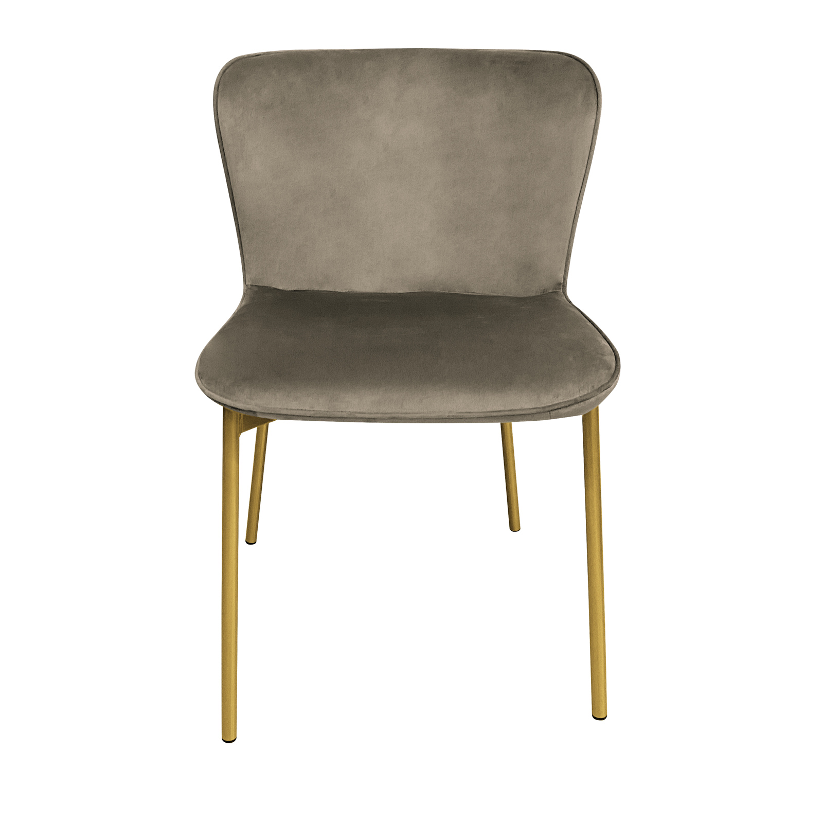 B-Ware SVITA MARY 2er Set Esszimmerstuhl Polster-Stuhl Küchenstuhl Taupe Gold