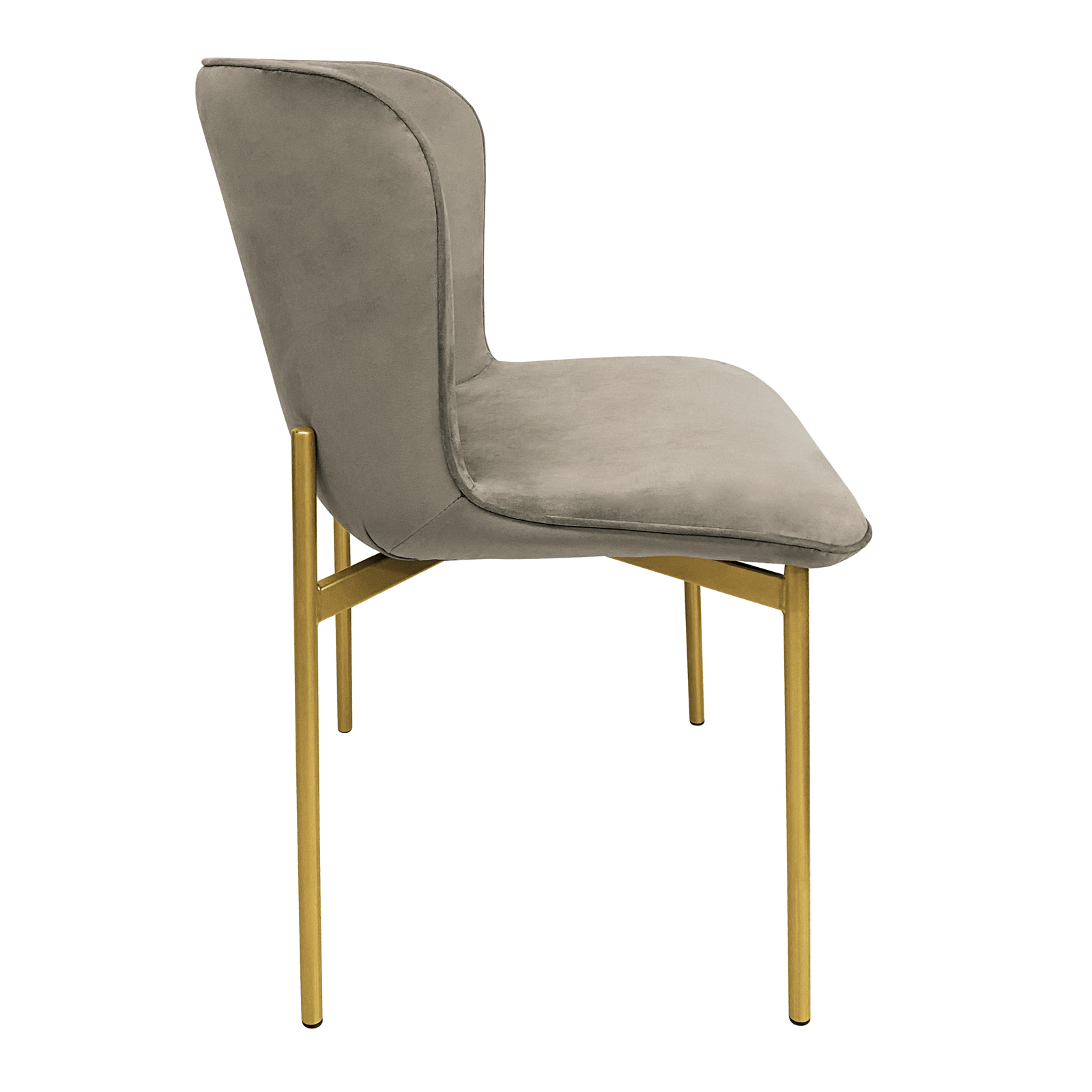 B-Ware SVITA MARY 2er Set Esszimmerstuhl Polster-Stuhl Küchenstuhl Taupe Gold