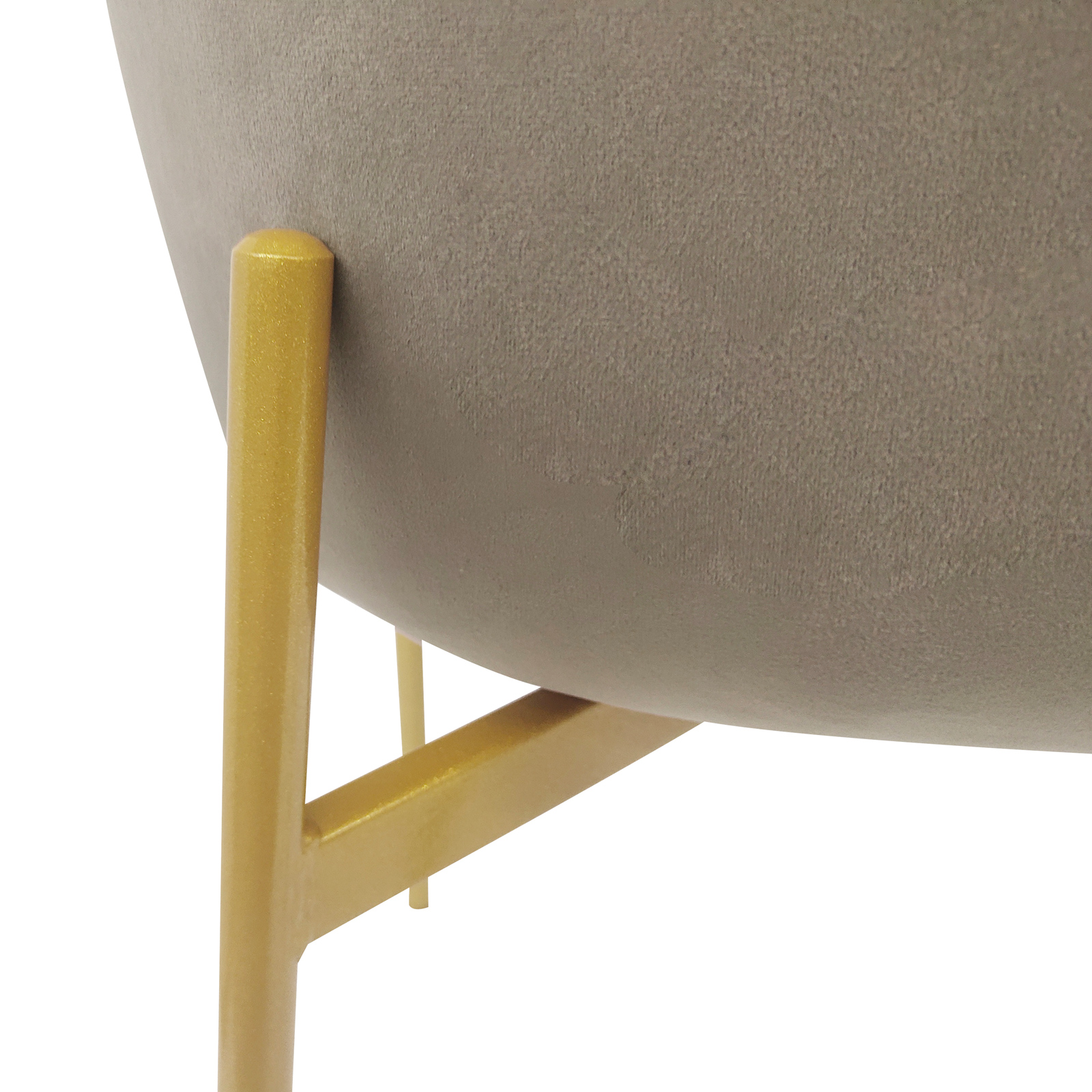 B-Ware SVITA MARY 2er Set Esszimmerstuhl Polster-Stuhl Küchenstuhl Taupe Gold