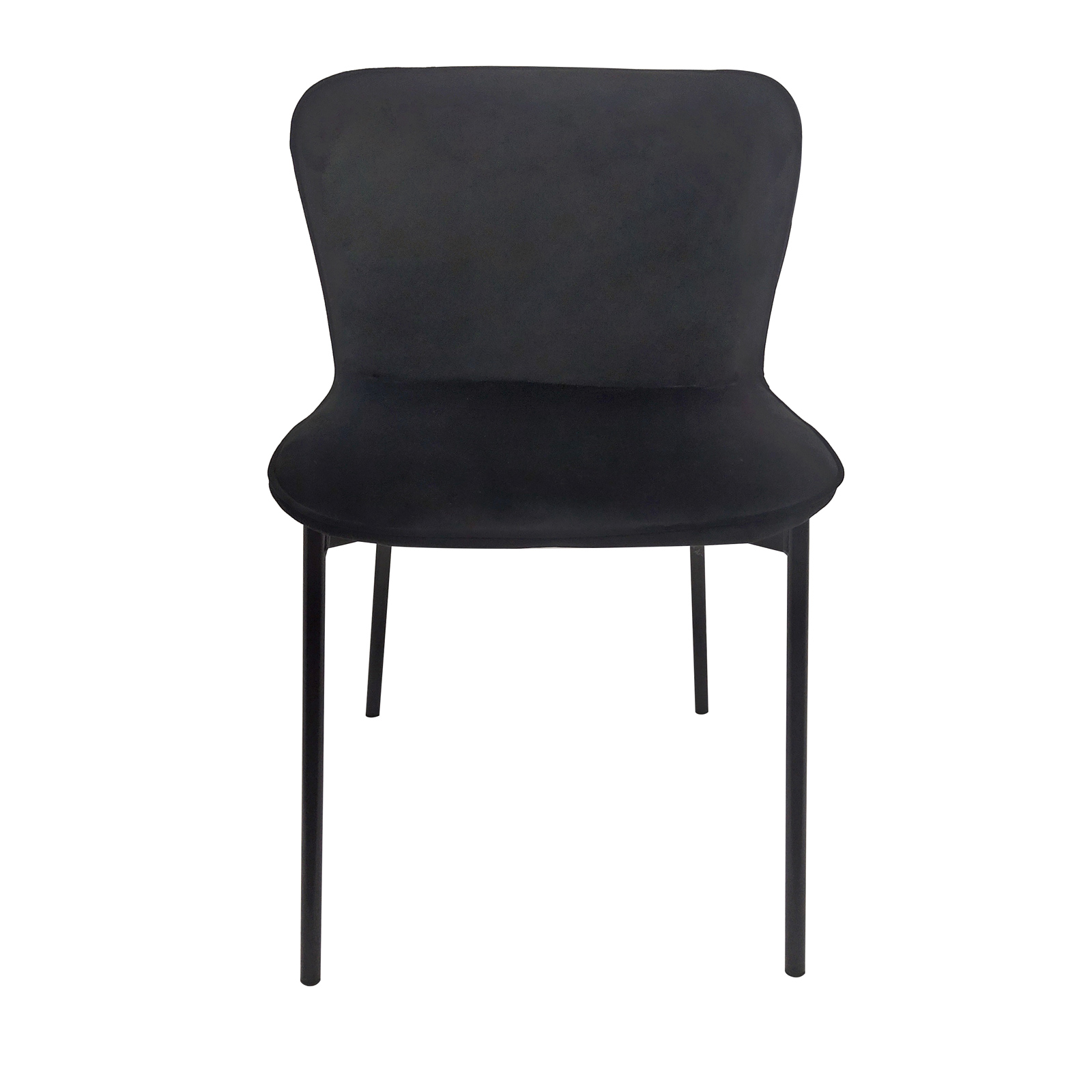 B-Ware MARY 2er Set Design Esszimmer Küchen Polsterstuhl Küchenstuhl Schwarz