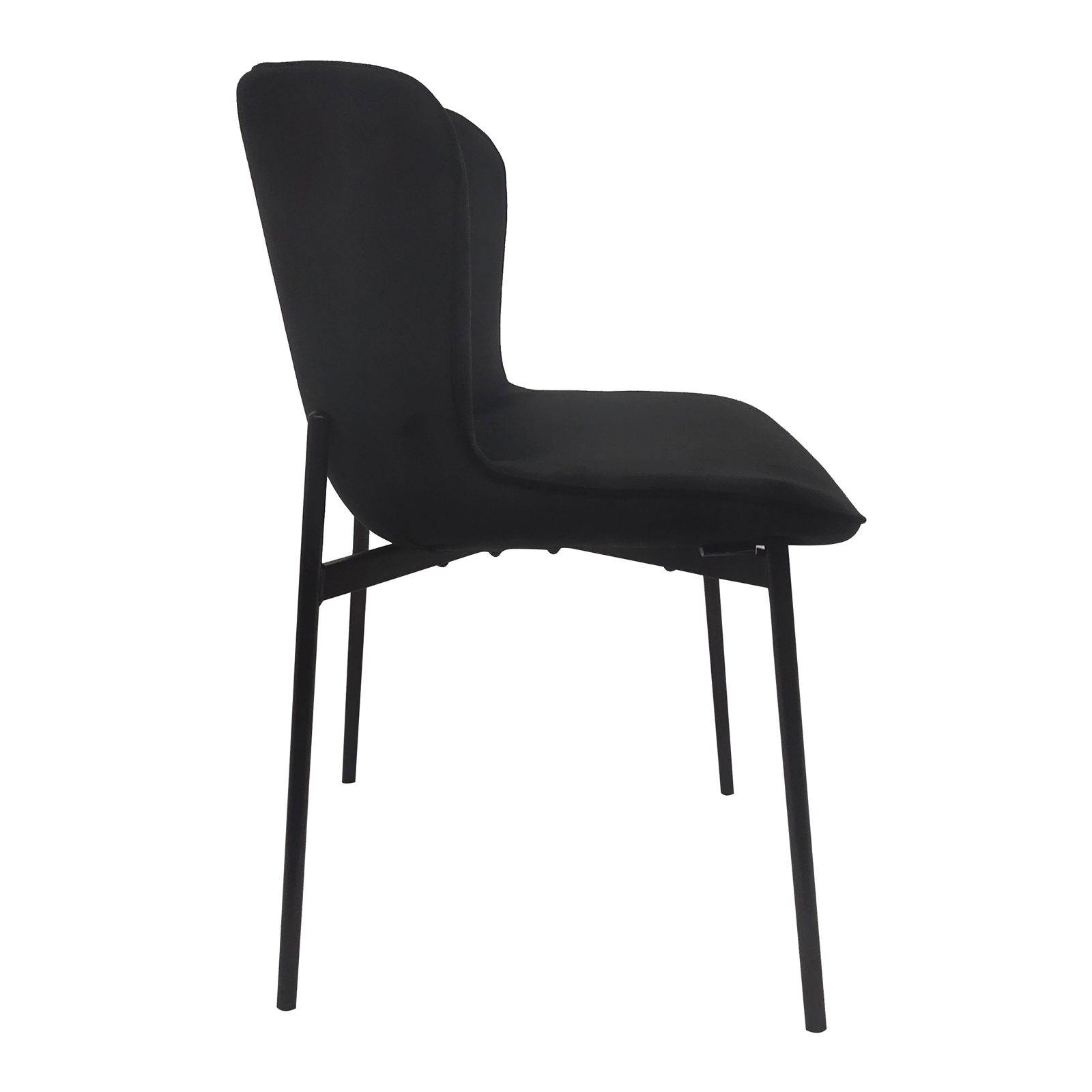 B-Ware MARY 2er Set Design Esszimmer Küchen Polsterstuhl Küchenstuhl Schwarz