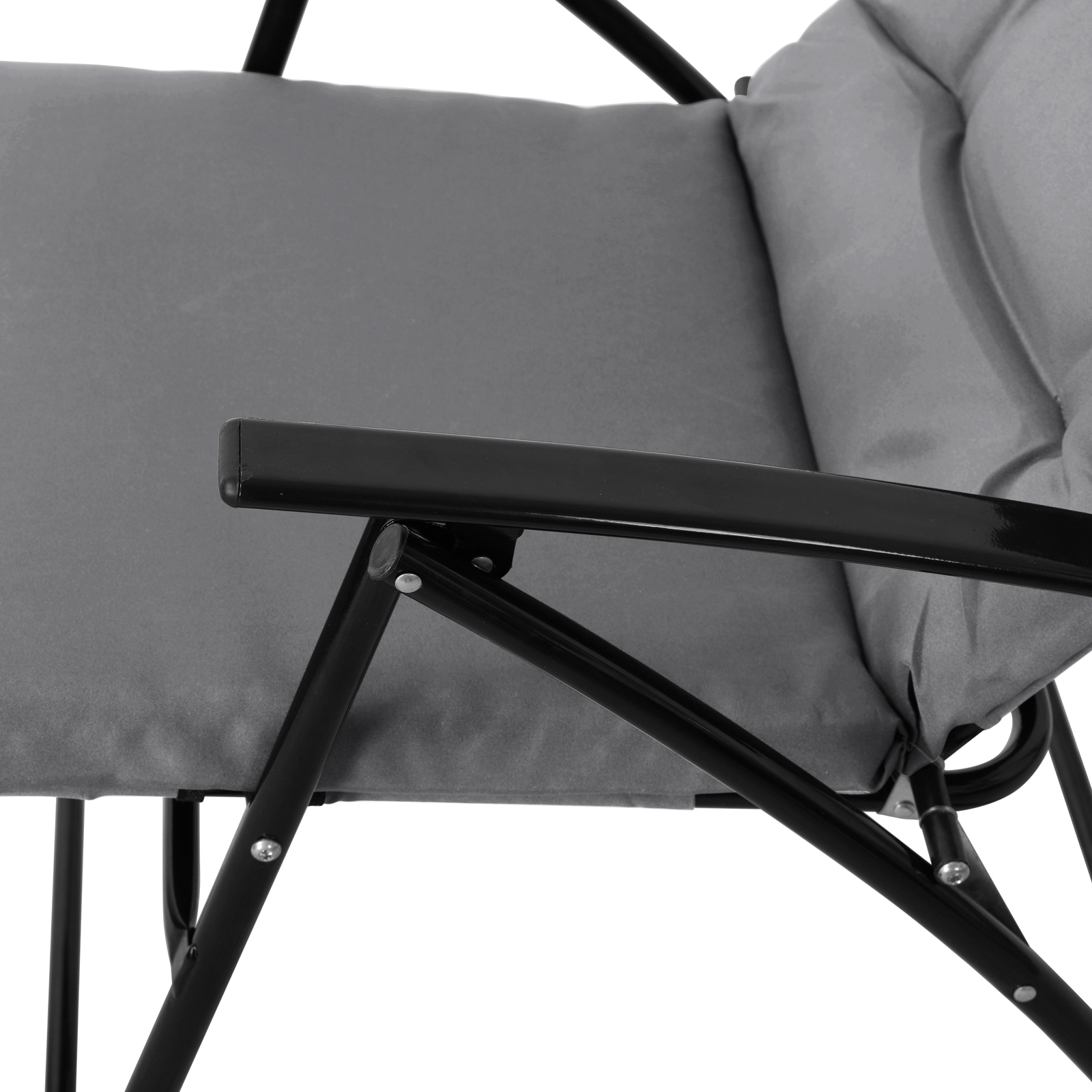 VENTURA Sitzgruppe 3-tlg. Camping-Möbel Balkon-Set klappbar Metall Bistro Set