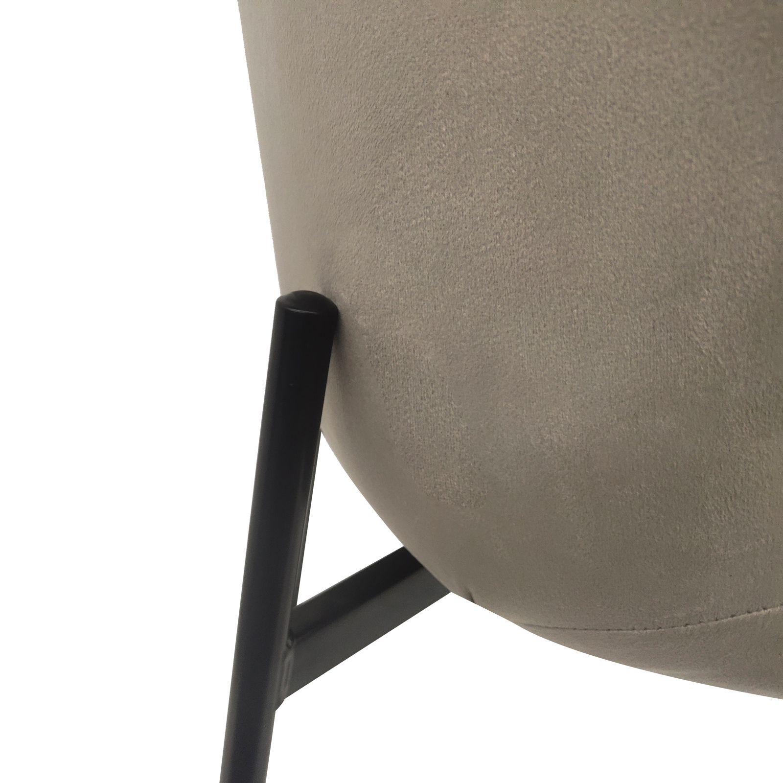 B-Ware SVITA MARY 2erSet Esszimmerstuhl Polsterstuhl Küche Samt Hellgrau-Schwarz