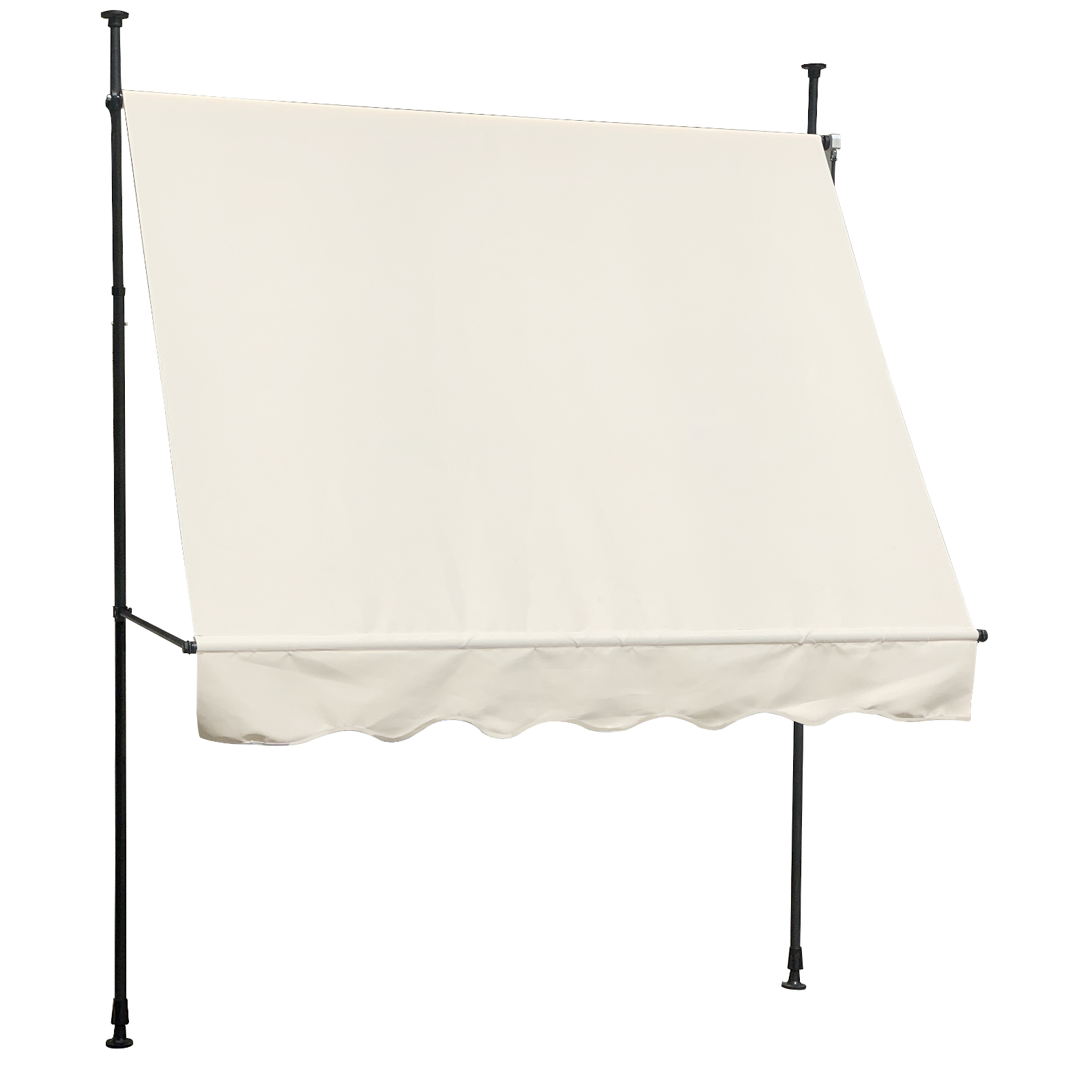 SVITA Klemmmarkise 180g/m Handkurbel ohne Bohren 200x150cm(BxT) Beige |  eBay