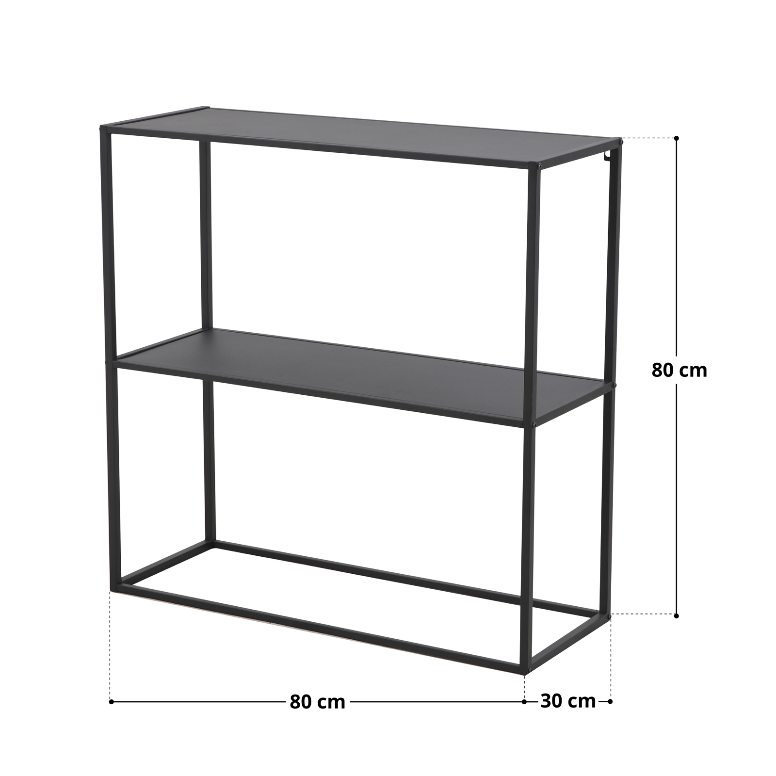 B-Ware SVITA KALY Konsolentisch Standregal Industrial Design Metall Schwarz
