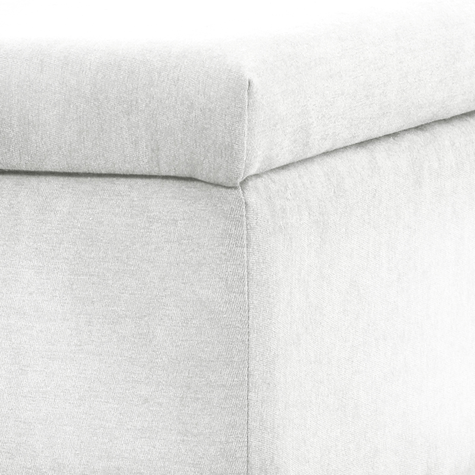 B-Ware SVITA DAISY XL Gepolsterter Hocker mit Stauraum Sitzbank Sitzhocker Weiß