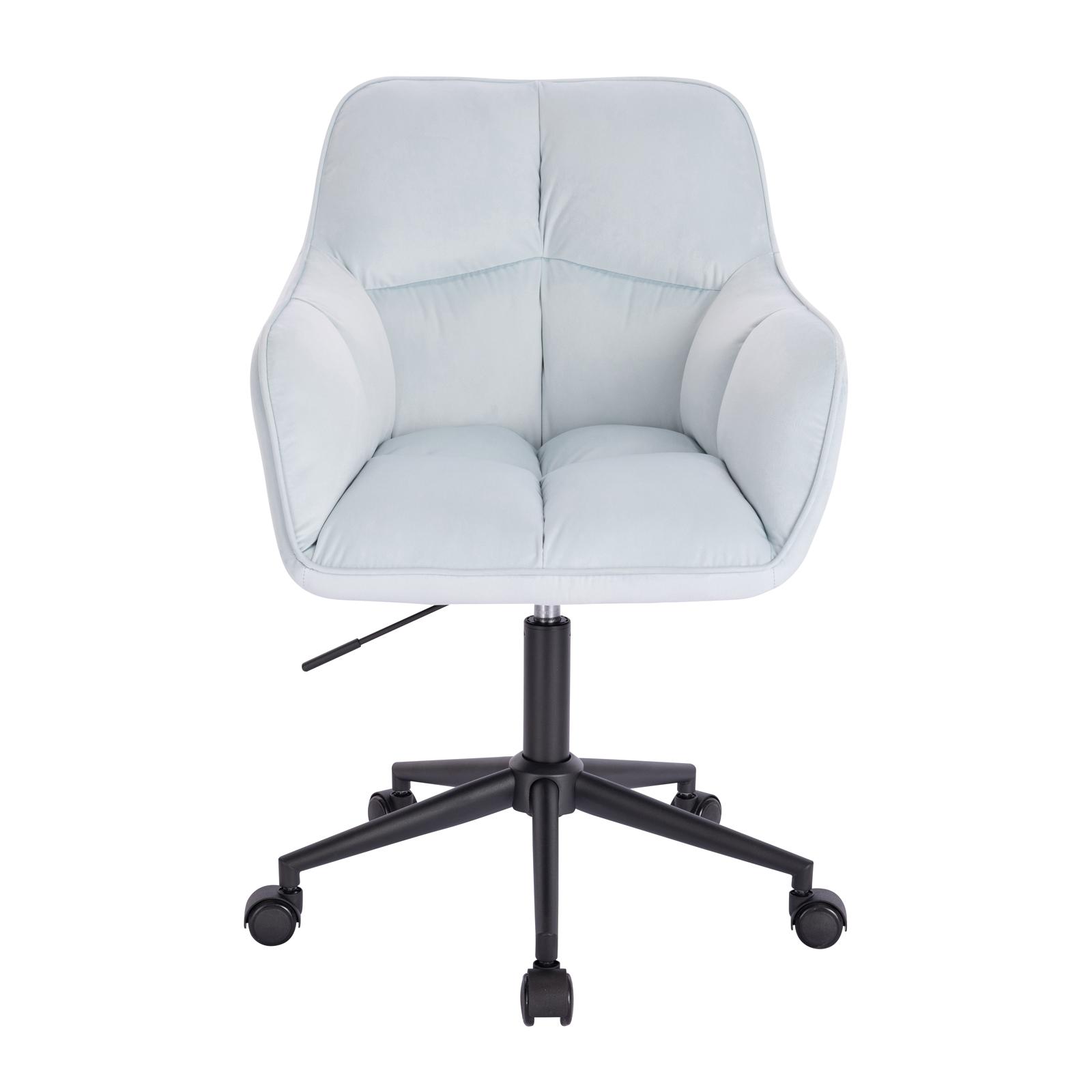 B-Ware JERRY Bürostuhl Konferenzstuhl Drehstuhl Chefsessel Samt Hellblau