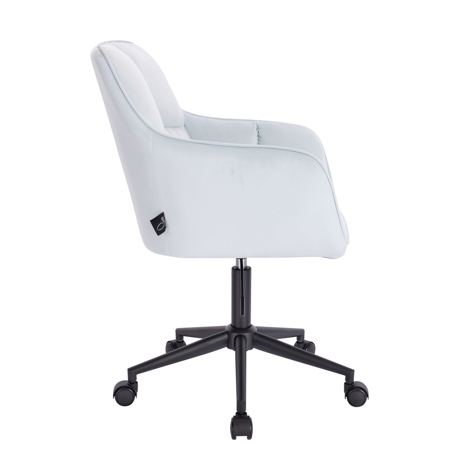 B-Ware JERRY Bürostuhl Konferenzstuhl Drehstuhl Chefsessel Samt Hellblau