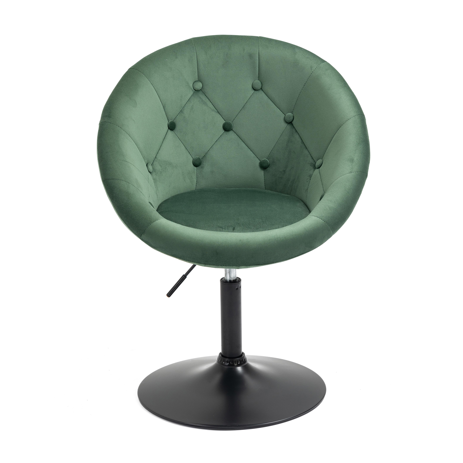 B-Ware SVITA HAVANNA Club-Sessel Lounge Barhocker Drehsessel Samt Dunkelgrün