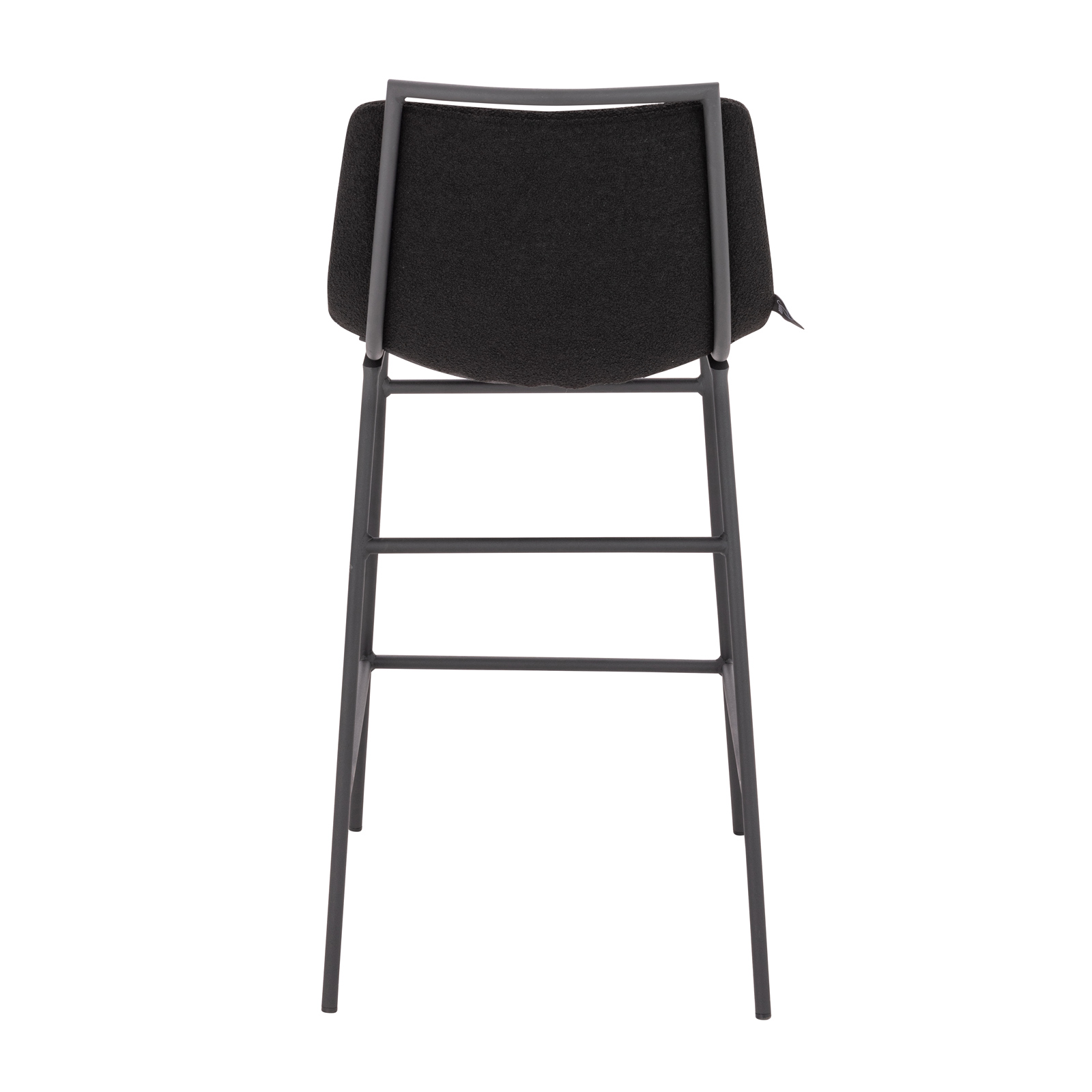 B-Ware 2er Set CAMILLE Barhocker Barstuhl Bar Tresenstuhl Küche Boucle Schwarz