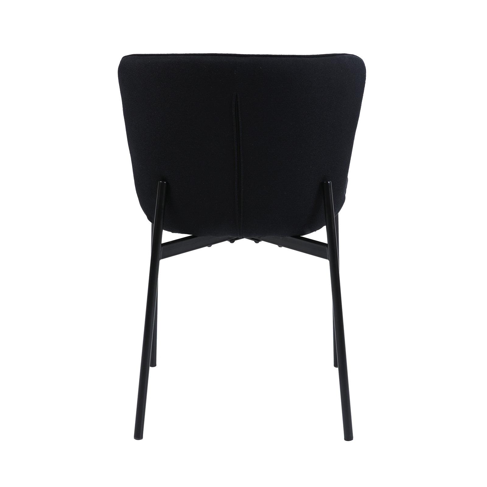 SVITA MARY 2er Set Esszimmerstuhl Polsterstuhl Wohnzimmerstuhl Stoff Schwarz