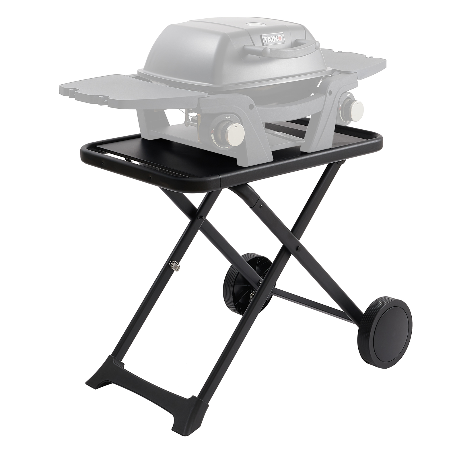 TAINO Grillwagen klappbar mit Rollen Schwarz
