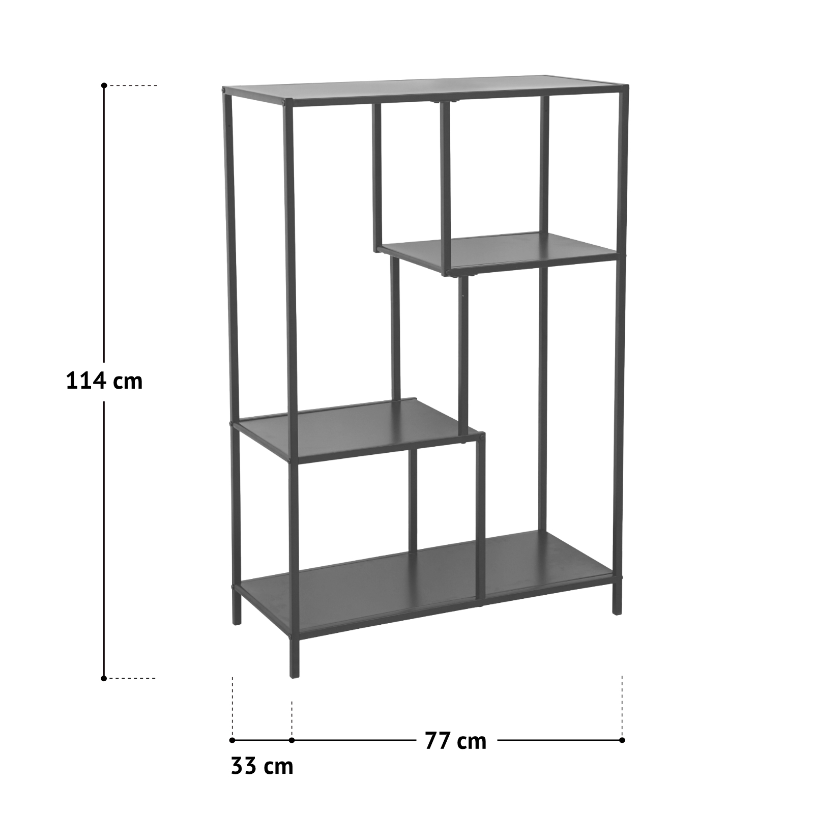 B-Ware SVITA CARME Metallregal Standregal Küchenregal Bücherregal Metall Weiß