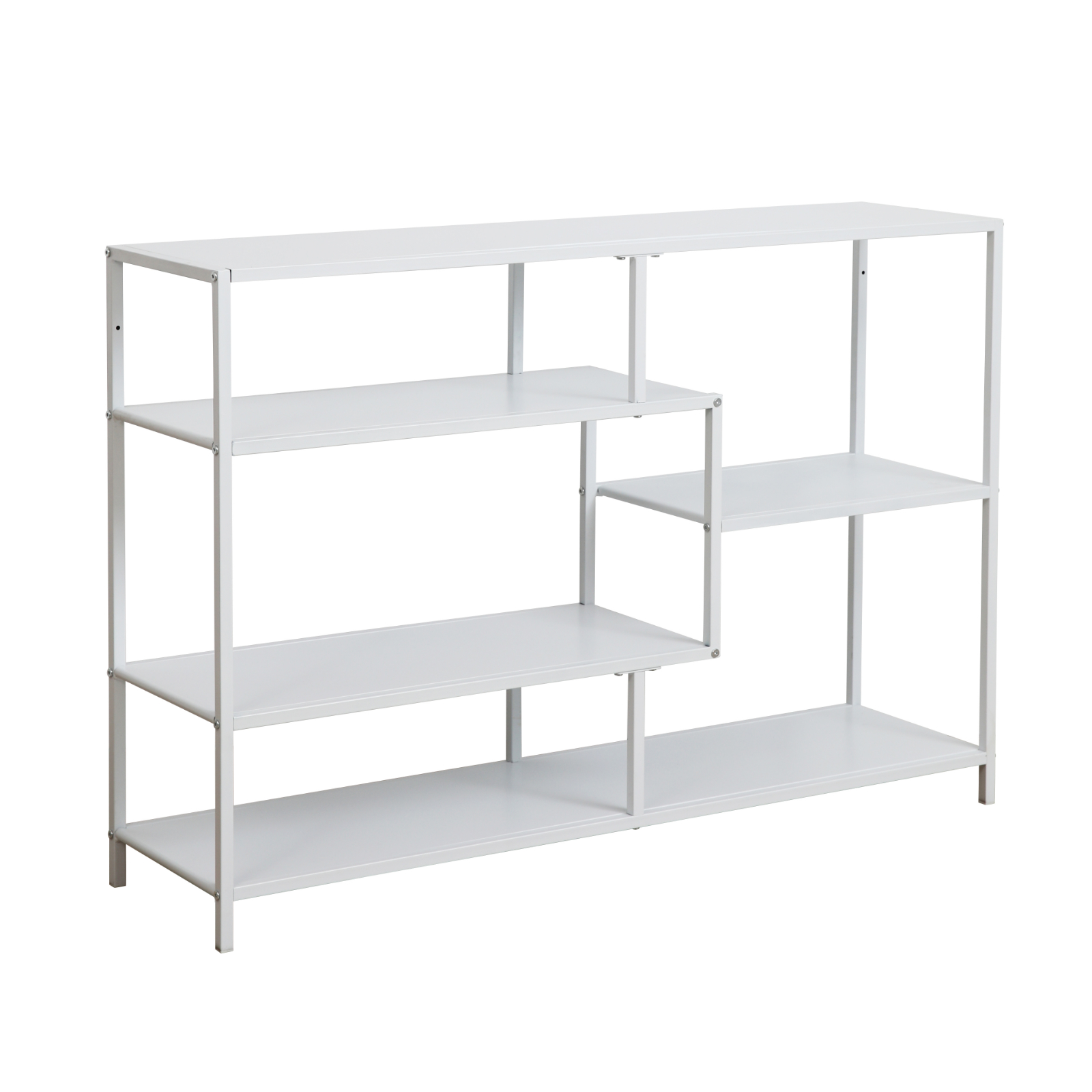 B-Ware SVITA CASTO Regal Bücherregal Industrial Design Schmal Metall Weiß