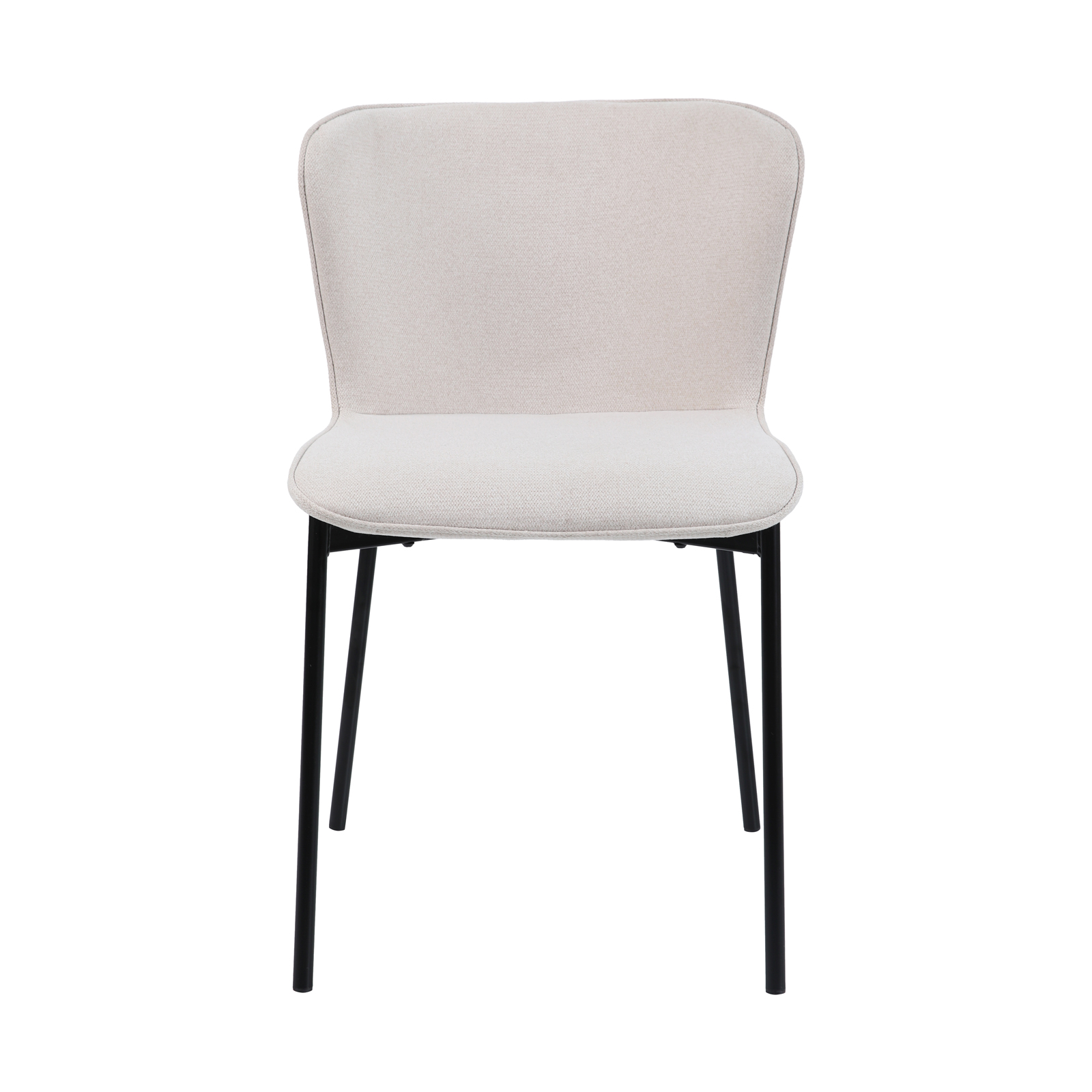 B-Ware SVITA MARY 2er Set Esszimmerstuhl Polsterstuhl Küchenstuhl Beige-Schwarz