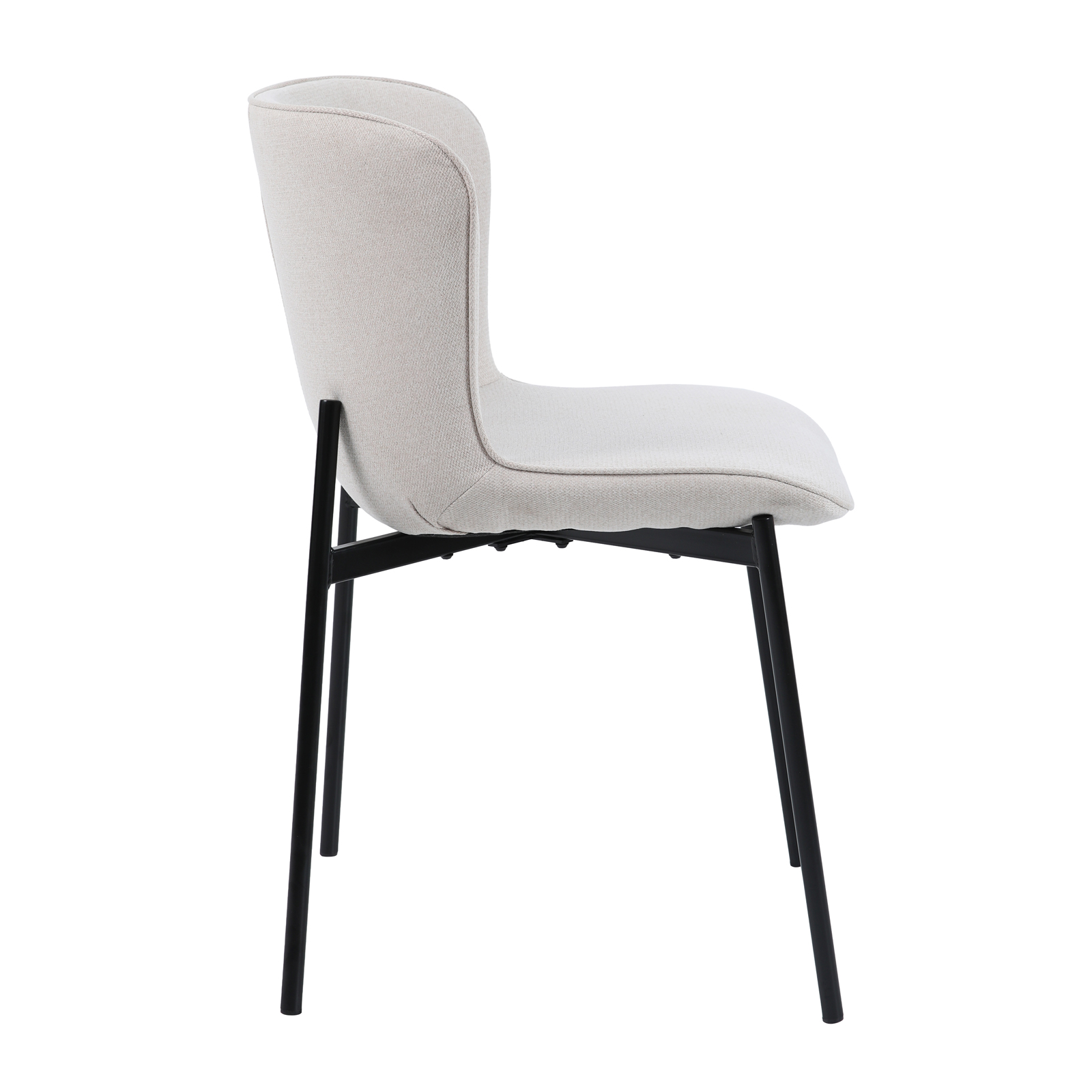 B-Ware SVITA MARY 2er Set Esszimmerstuhl Polsterstuhl Küchenstuhl Beige-Schwarz