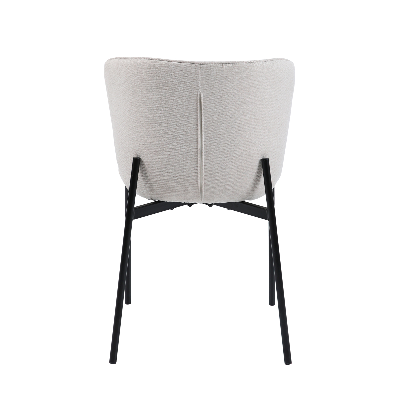 B-Ware SVITA MARY 2er Set Esszimmerstuhl Polsterstuhl Küchenstuhl Beige-Schwarz