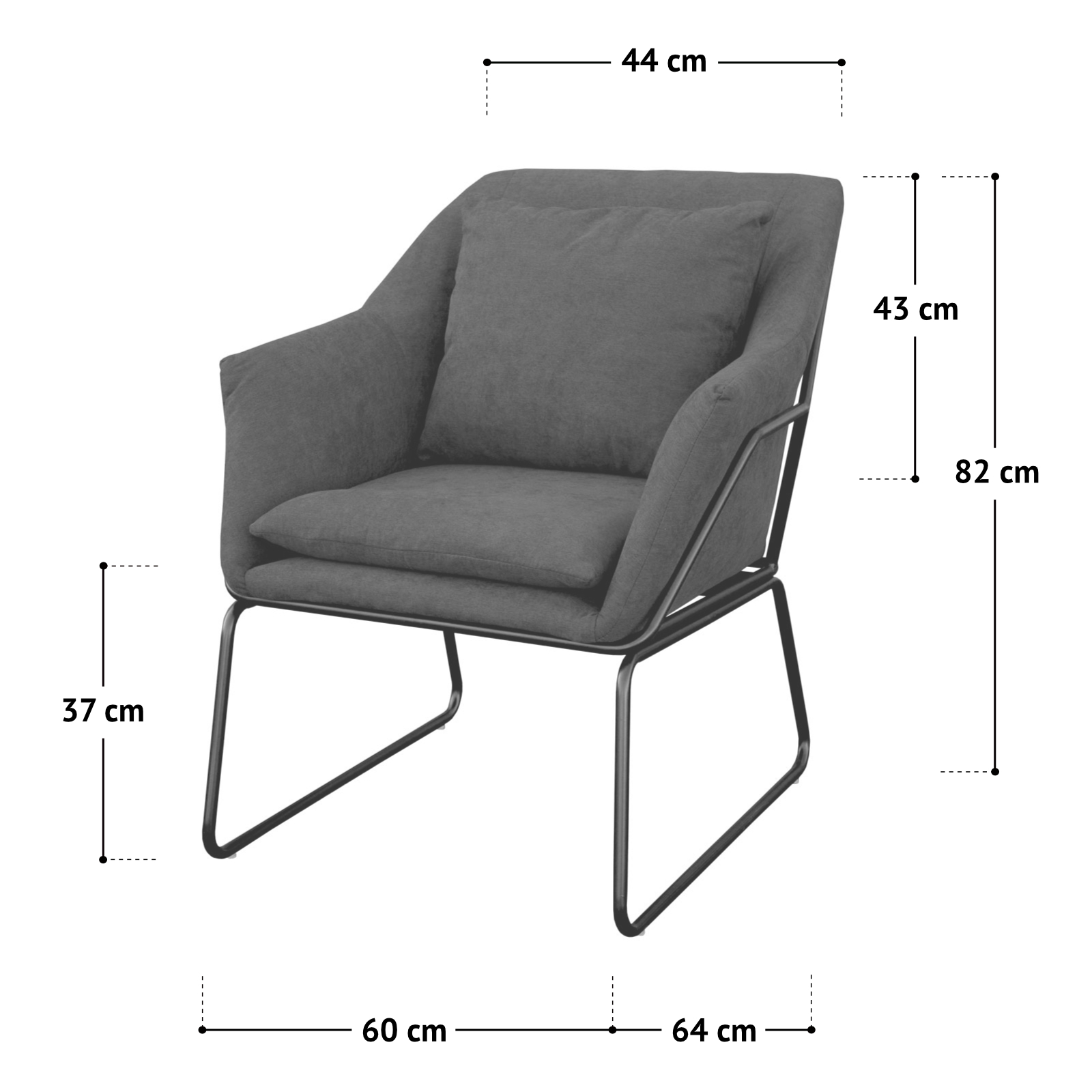 B-Ware SVITA JOSIE Sessel gepolstert Beistellsessel Couch Relaxsessel Stoff Grün