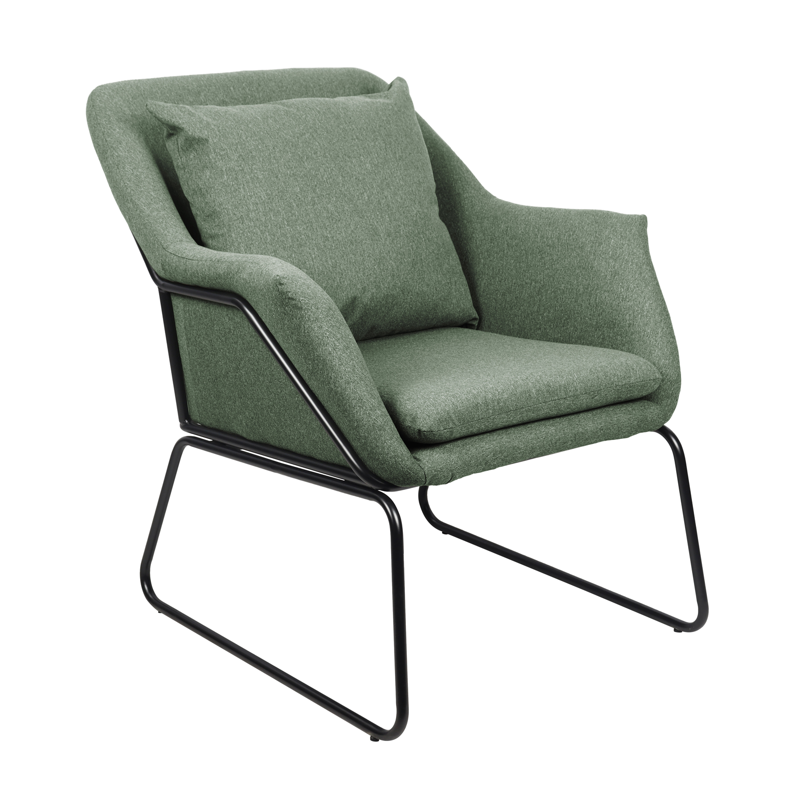 B-Ware SVITA JOSIE Sessel gepolstert Beistellsessel Couch Relaxsessel Stoff Grün